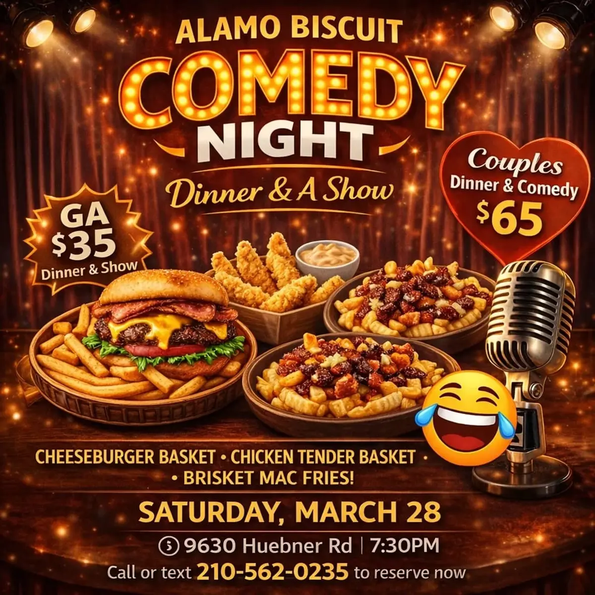 Alamo Biscuit: Comedy Night (Dinner & a Show!)