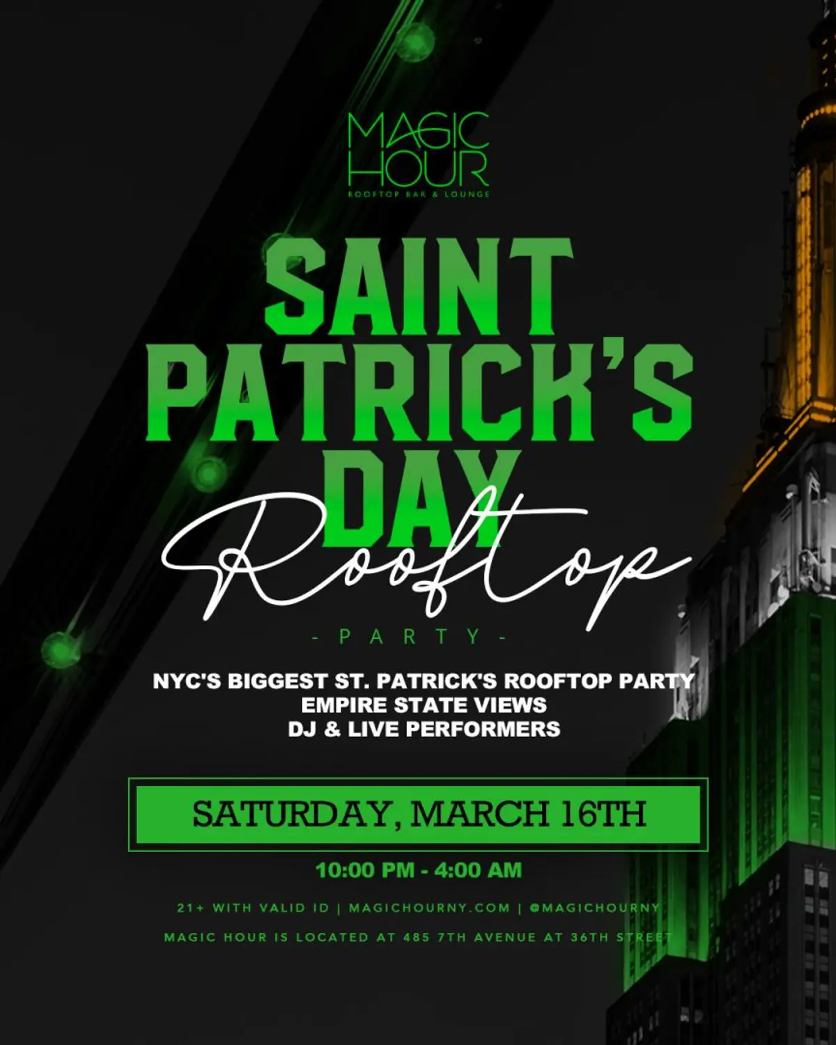 St. Patrick's Day - Night Party