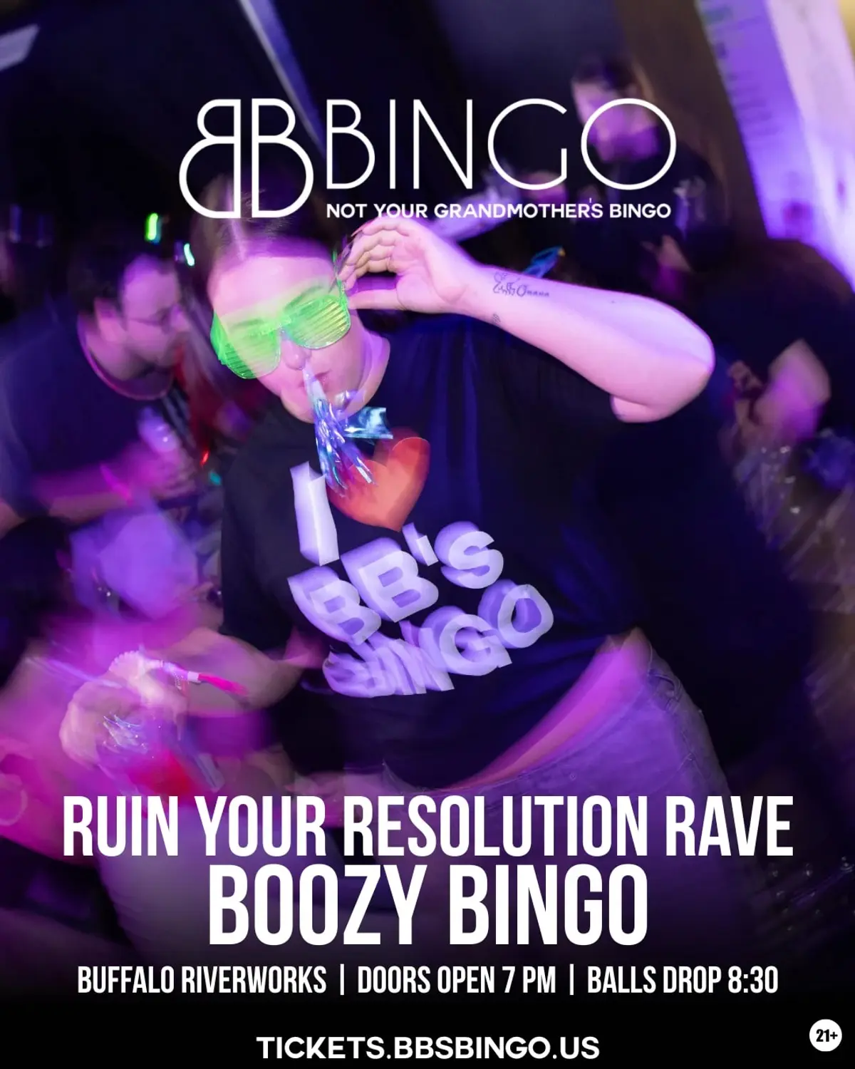 BB'B BINGO | RUIN YOUR RESOLUTION RAVE
