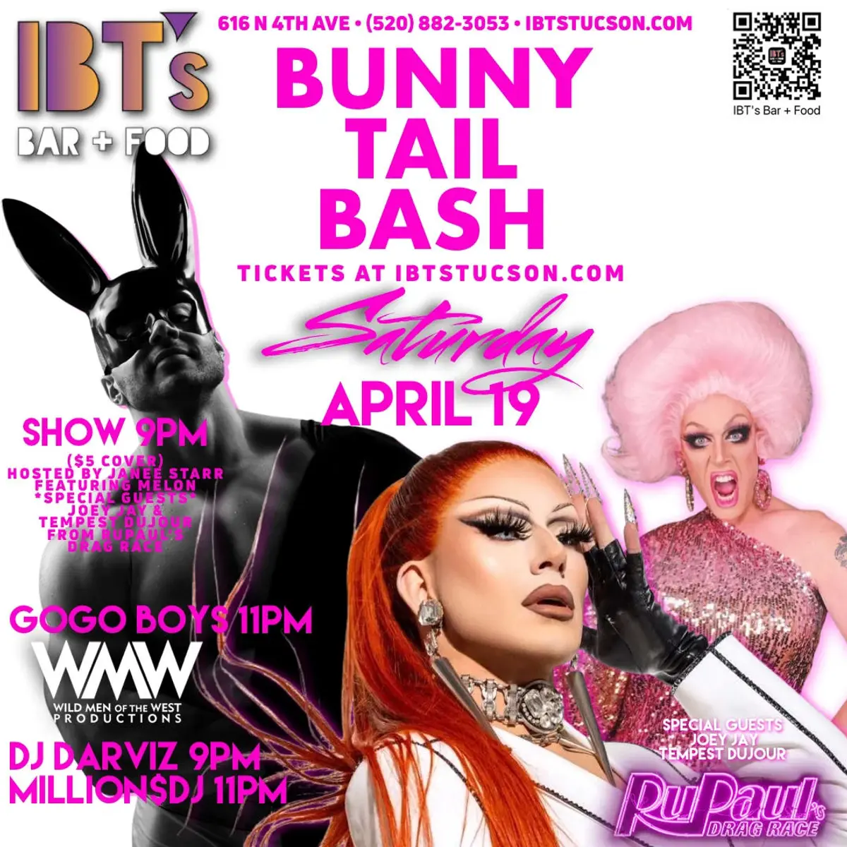 IBT’s Bunny Tail Bash w/ Joey Jay & Tempest DuJour from RuPaul’s Drag Race - 4/19