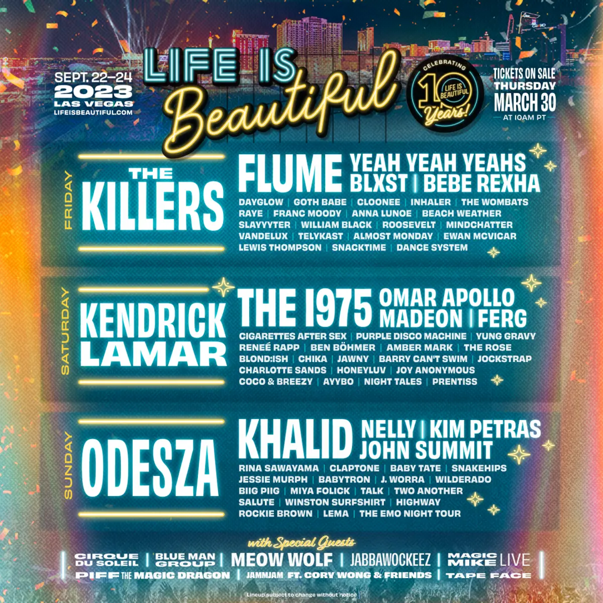 Life Is Beautiful 2023