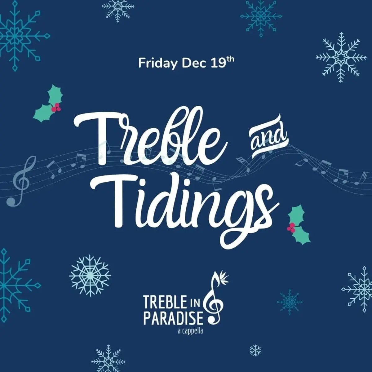 Treble & Tidings: An A Cappella Holiday Concert at Sunshine Cathedral Center for the Performing Arts