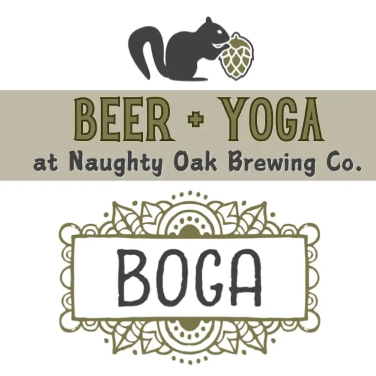 Beer Yoga at Naughty Oak