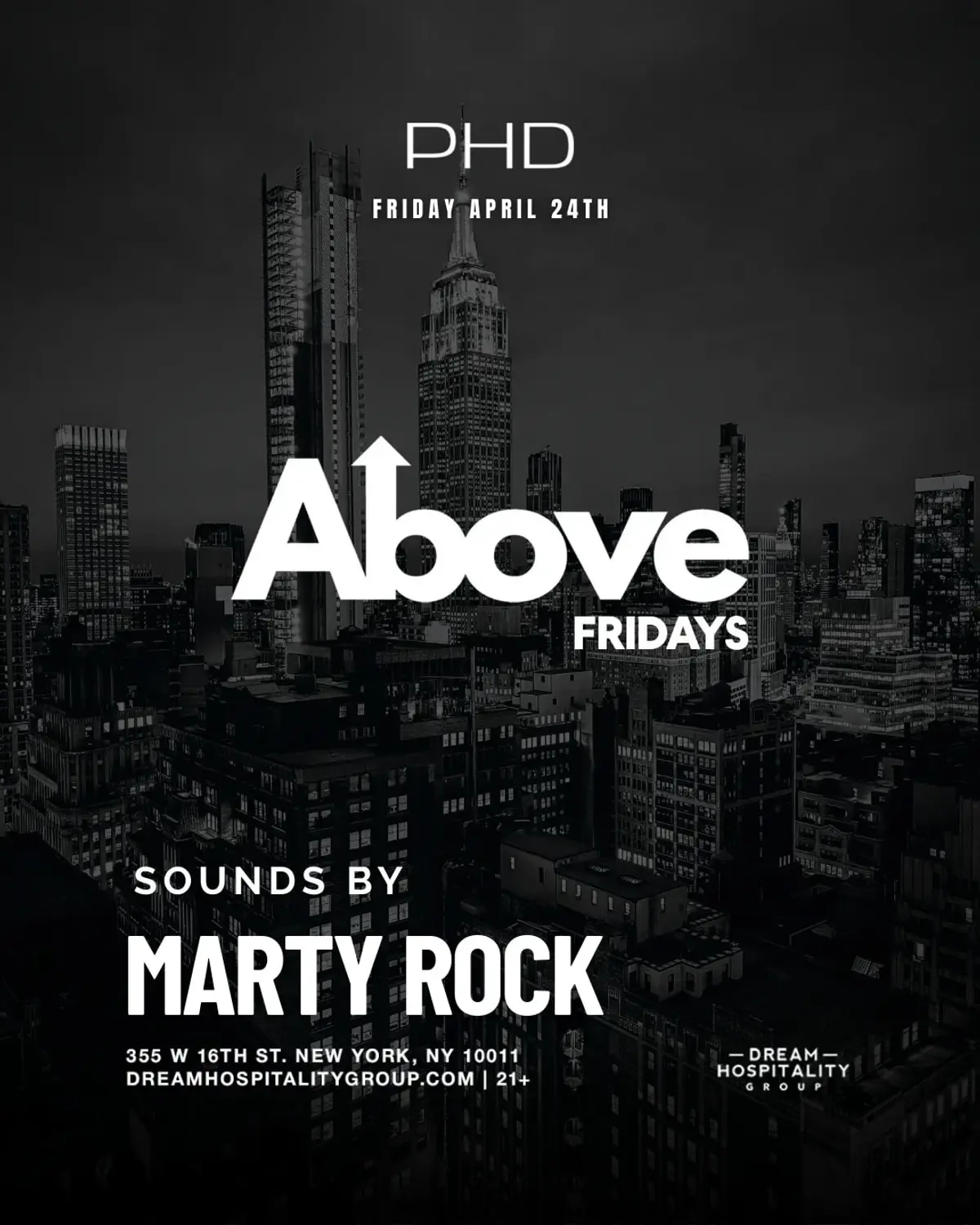 Above Fridays @ PhD Rooftop