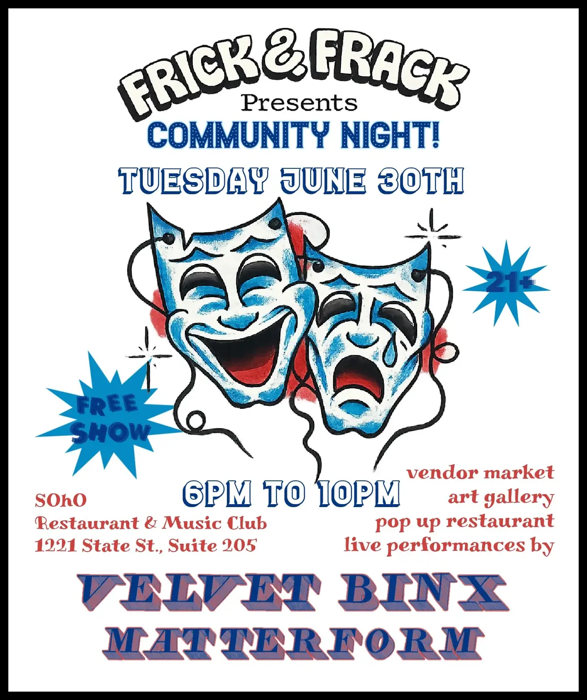 Frick & Frack Presents: Community Night