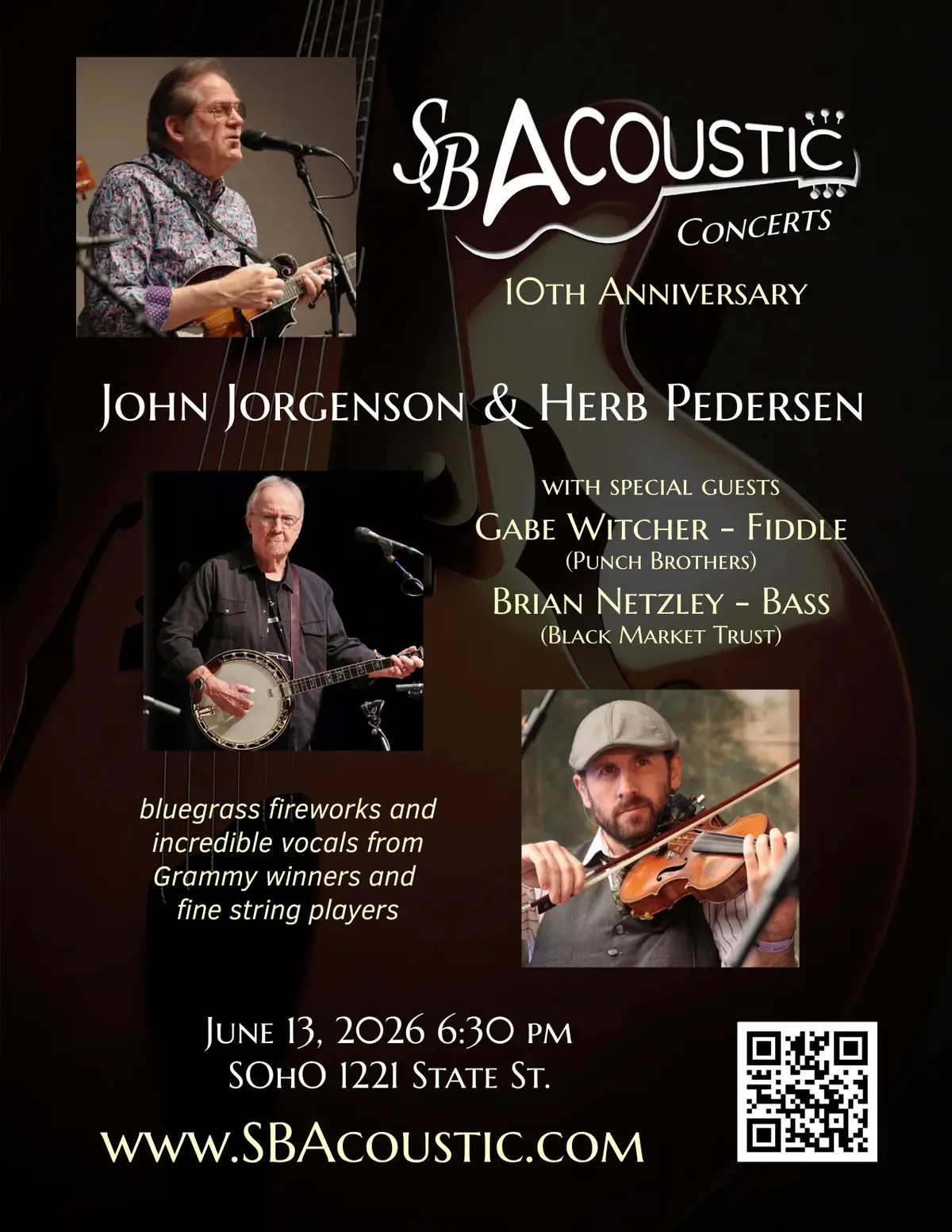 SB Acoustic Presents: John Jorgenson Bluegrass Band