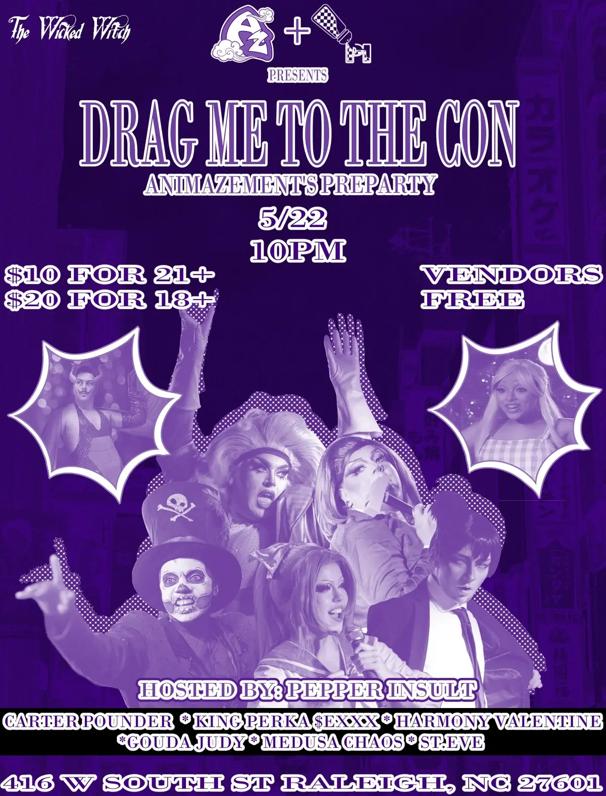 RIDERCON | feat. Animazement’s Official Pre-Party and Cosplay Drag Show