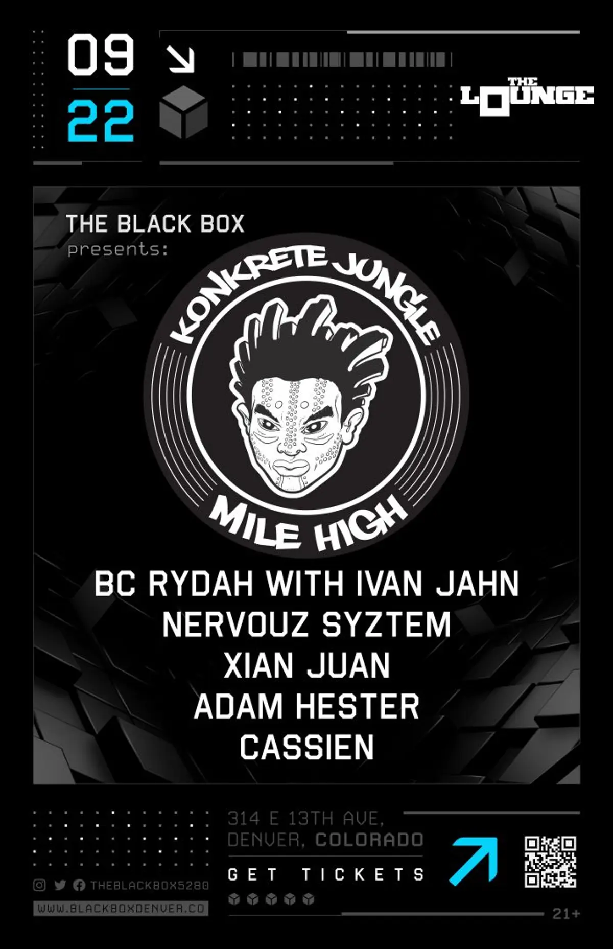 Konkrete Jungle Mile High: BC Rydah w/ Ivan Jahn, Nervouz Syztem, Xian Juan, Adam Hester, Cassien