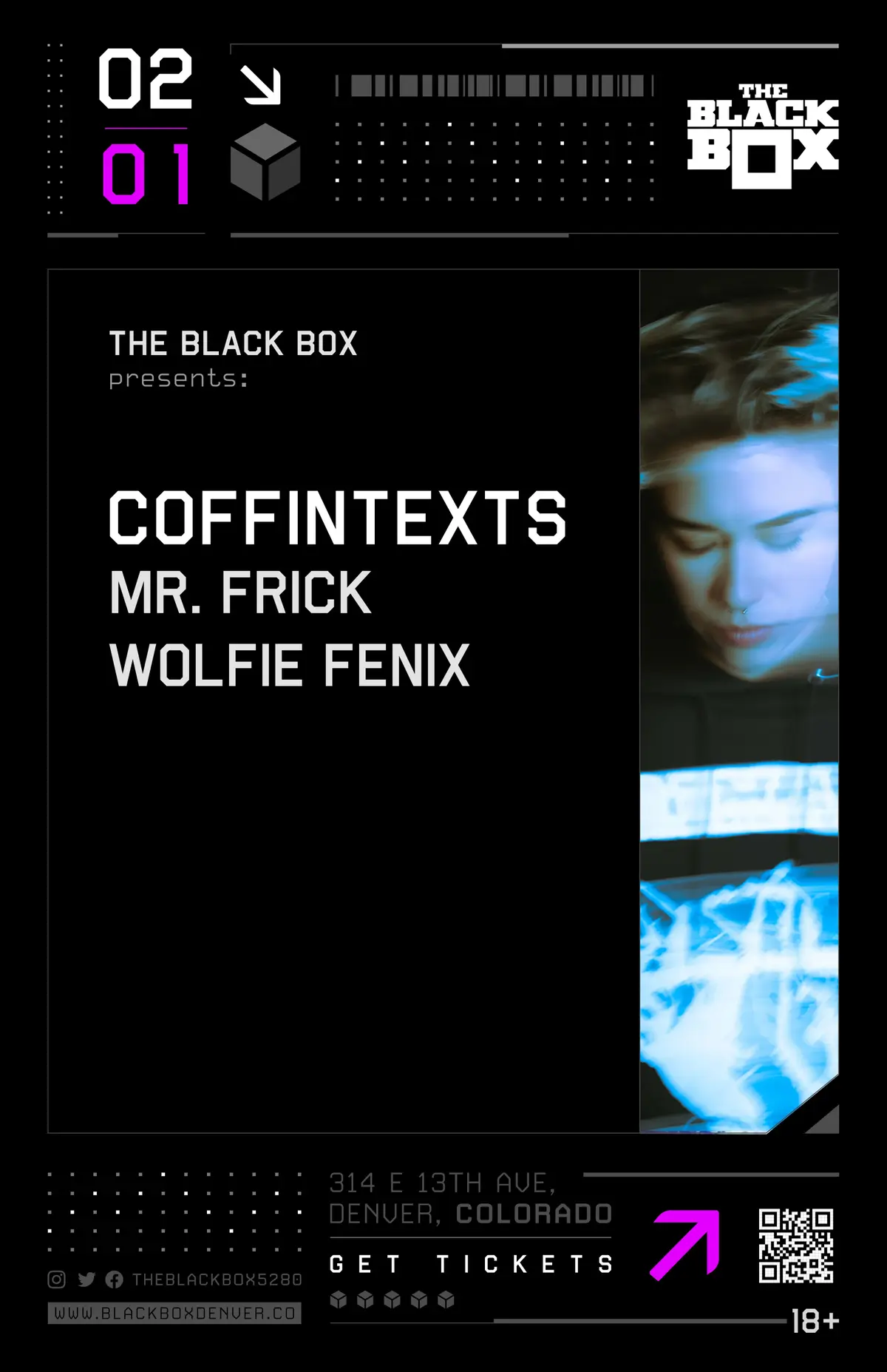 The Black Box presents: Coffintexts w/ Mr. Frick, WOLFiE FENiX