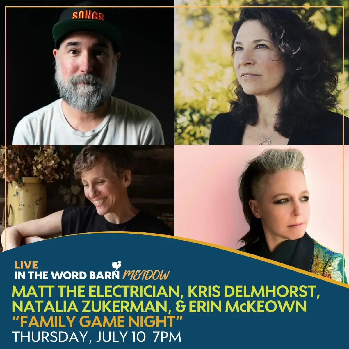 Matt The Electrician, Natalia Zukerman, Kris Delmhorst, and Erin McKeown - “Family Game Night”