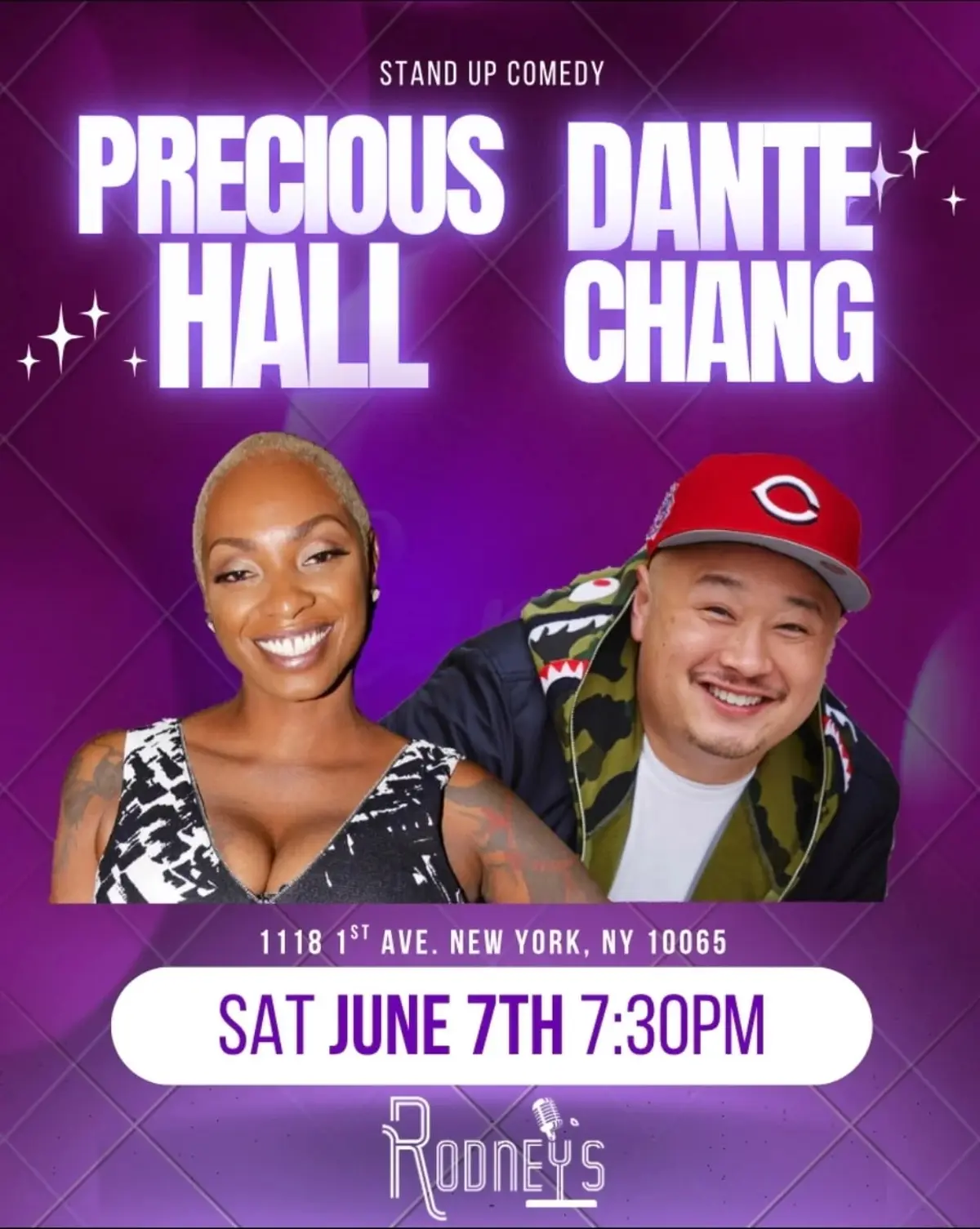 DANTE CHANG HEADLINES! Precious Hall features !