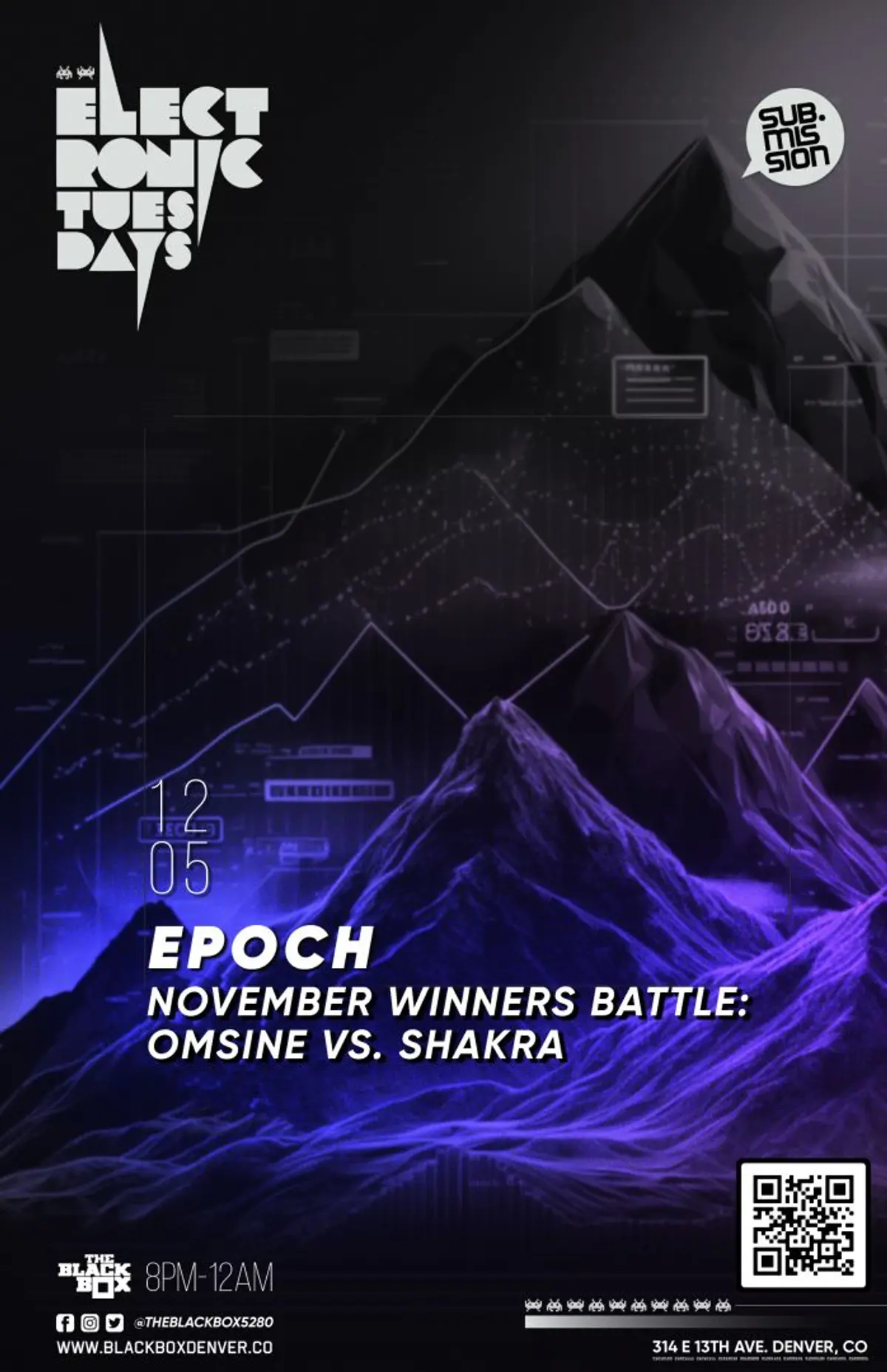 Sub.mission Electronic Tuesdays: Epoch w/ November Winners Battle - Omsine vs. Shakra