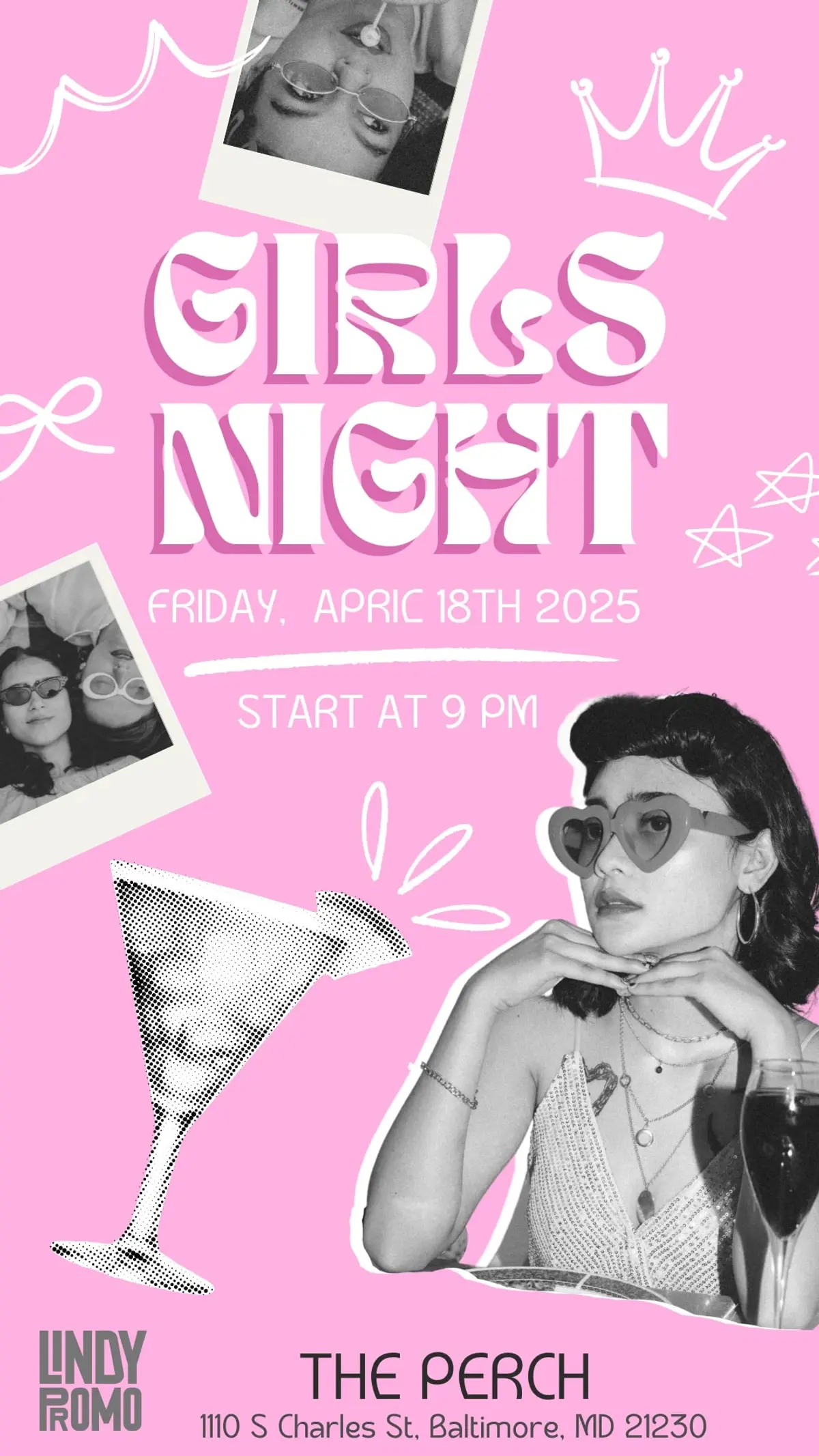 Girls Night Out @ The Perch weekly 4/18