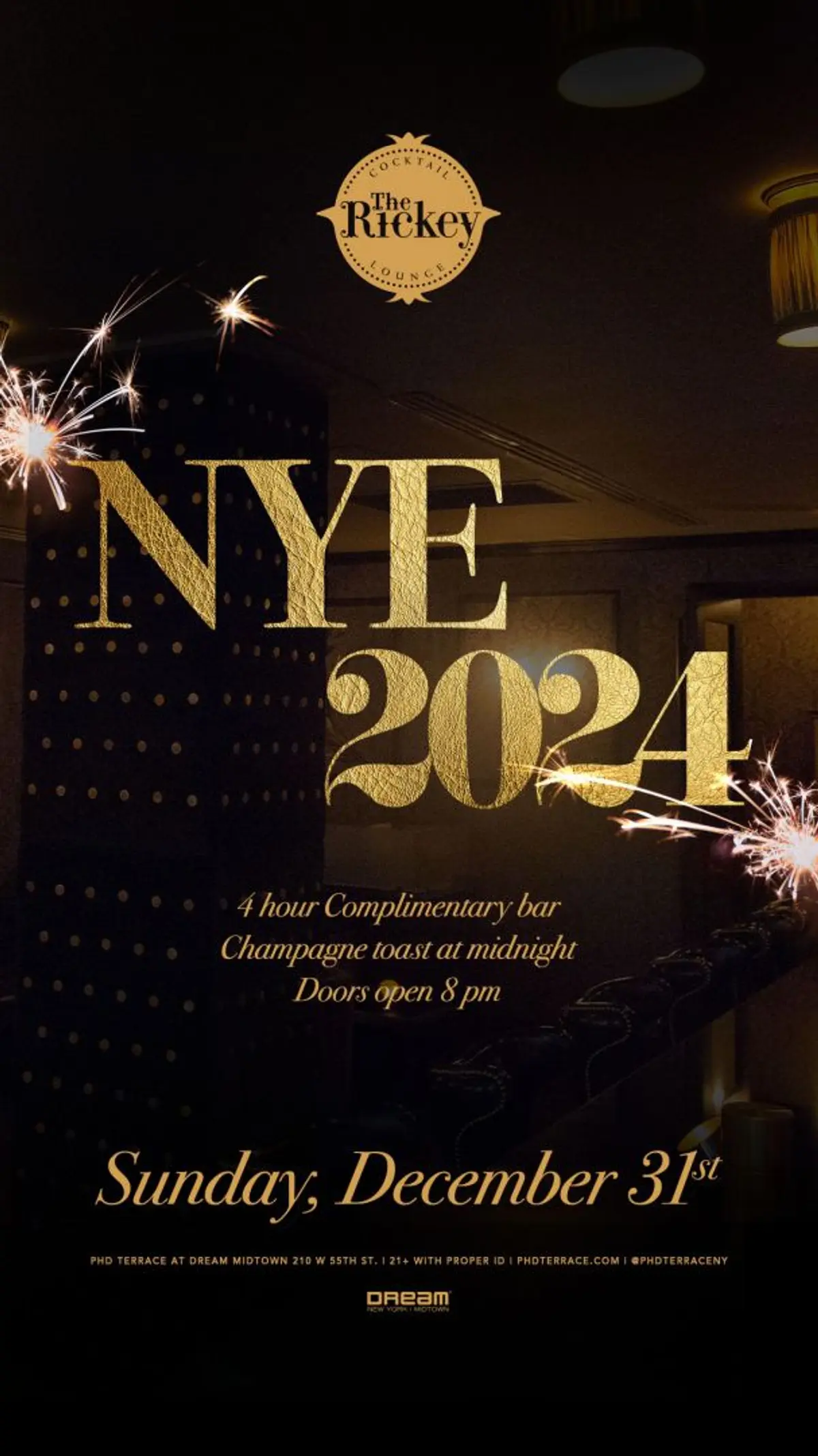 New Year's Eve at the The Rickey Dream Midtown