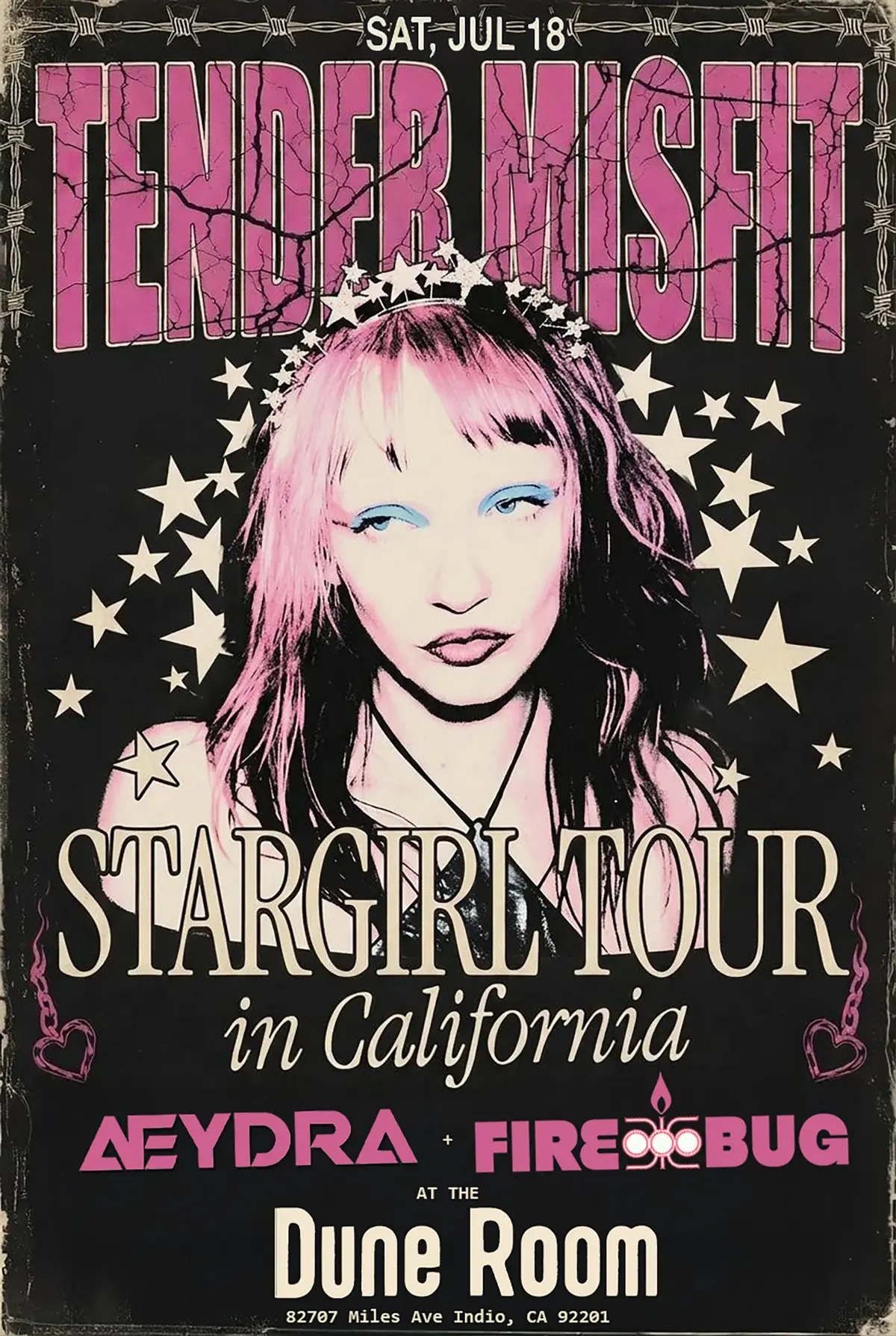 Tender Misfit: Stargirl Tour in California w/ Firebug & Aeydra