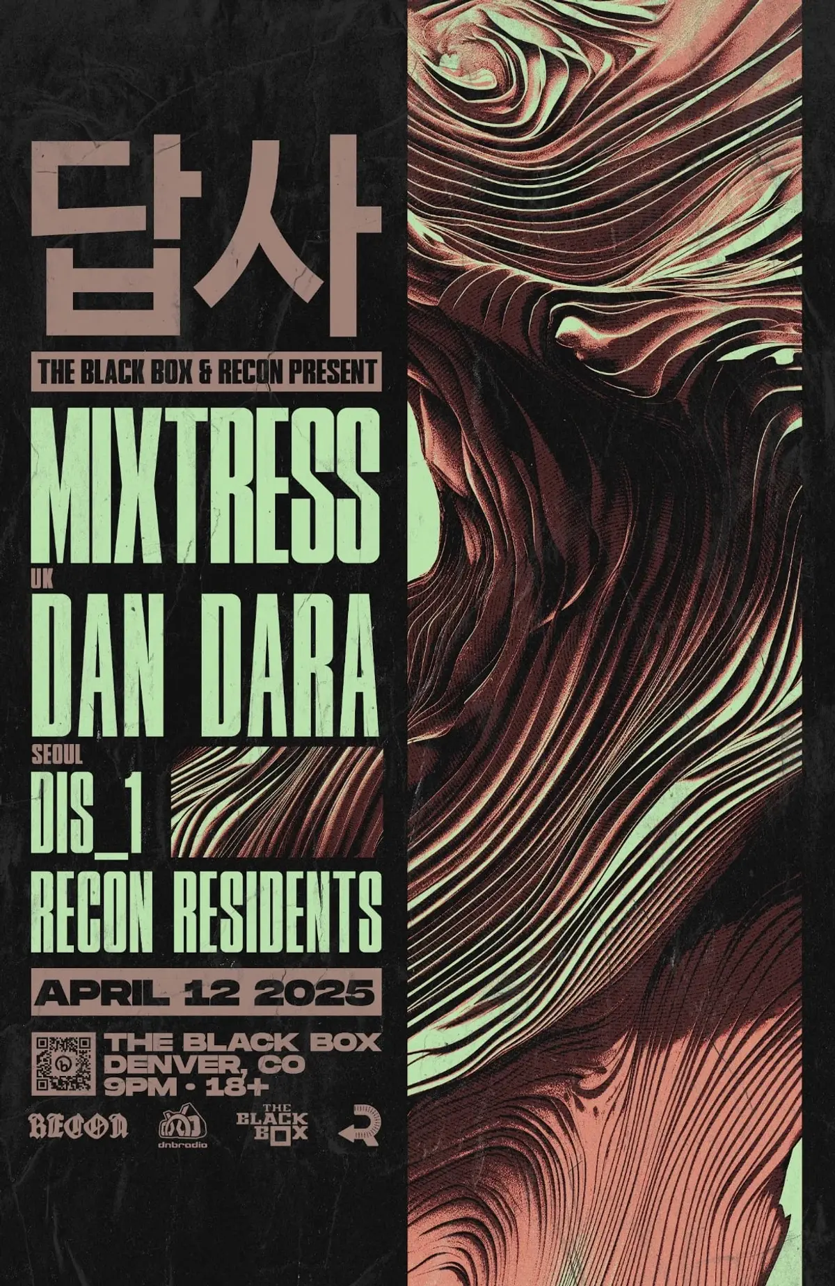 The Black Box & Recon DNB present: Mixtress (UK), Dan Dara (Seoul), DiS_1 & Recon Residents *360° Event*