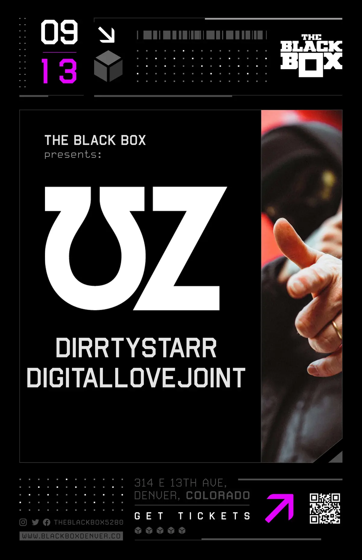 The Black Box presents: UZ w/ DirrtyStarr, Digitallovejoint