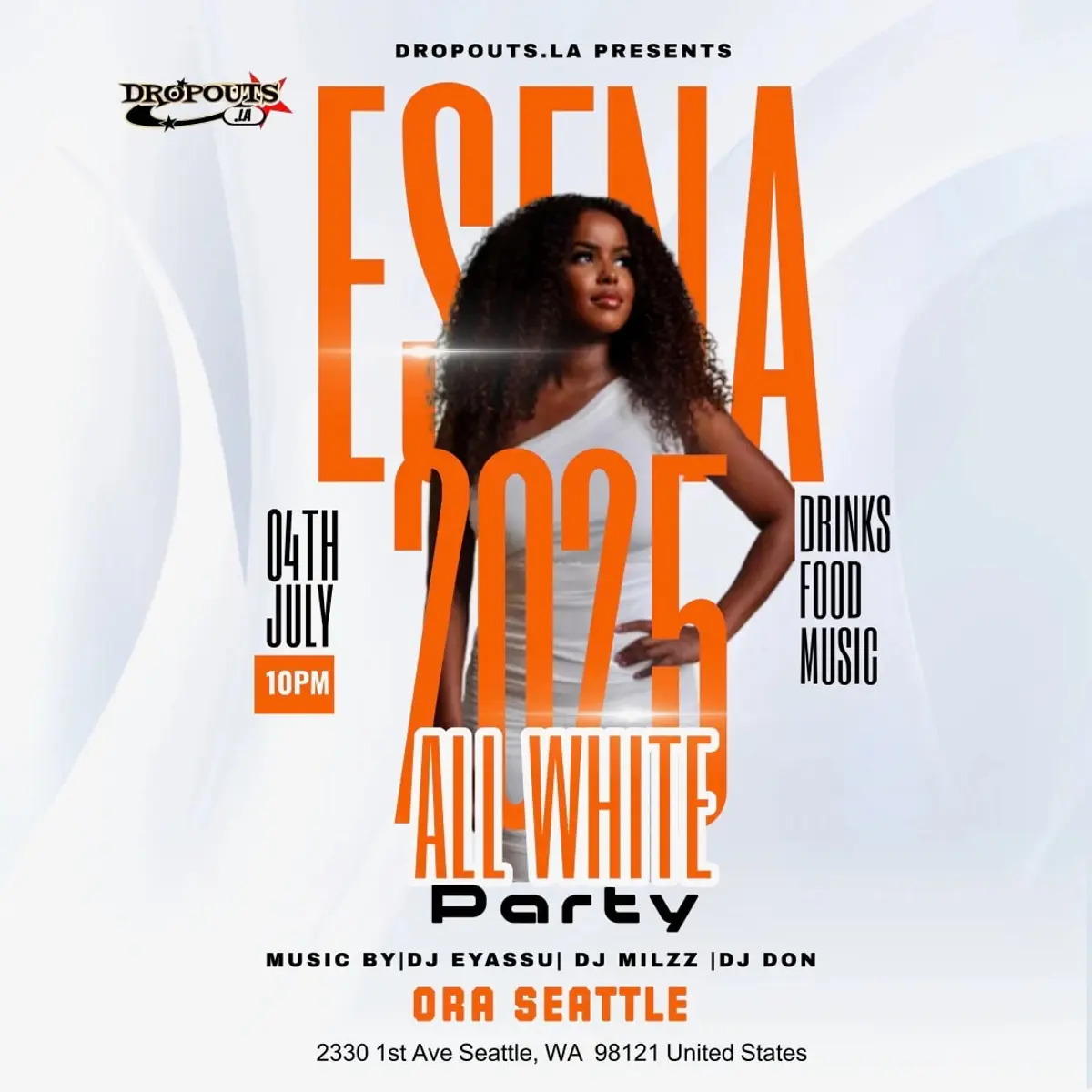 ESFNA ALL WHITE PARTY at Ora (21+)
