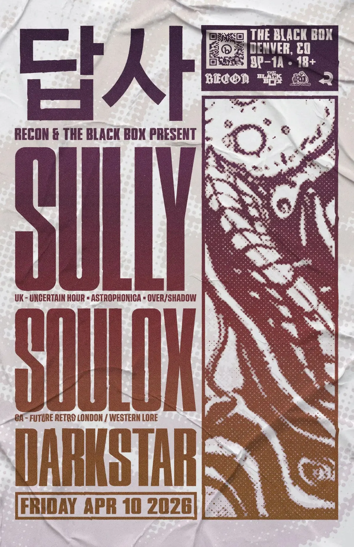 The Black Box & Recon present: Sully (UK) w/ Soulox, Darkstar