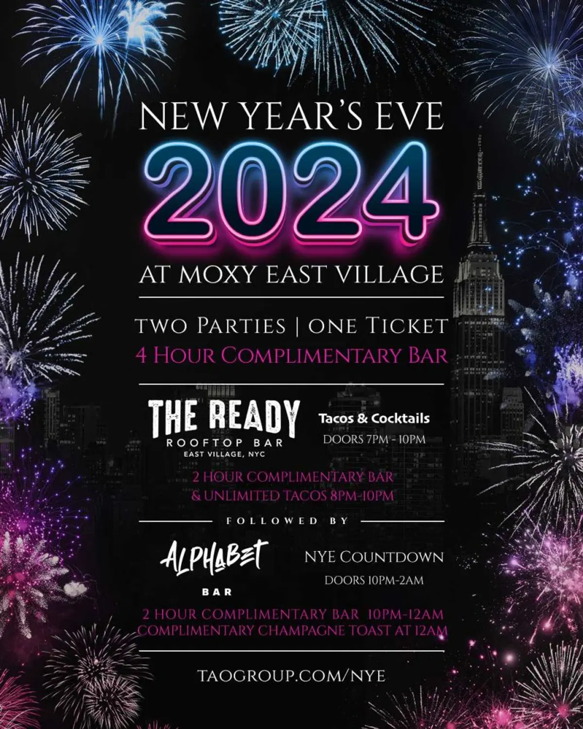 Two Parties 1 Ticket: The Ready & Alphabet Bar