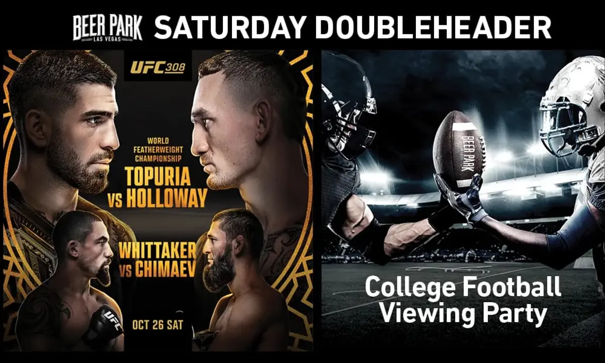 10/26 College Football/UFC 308 at Beer Park