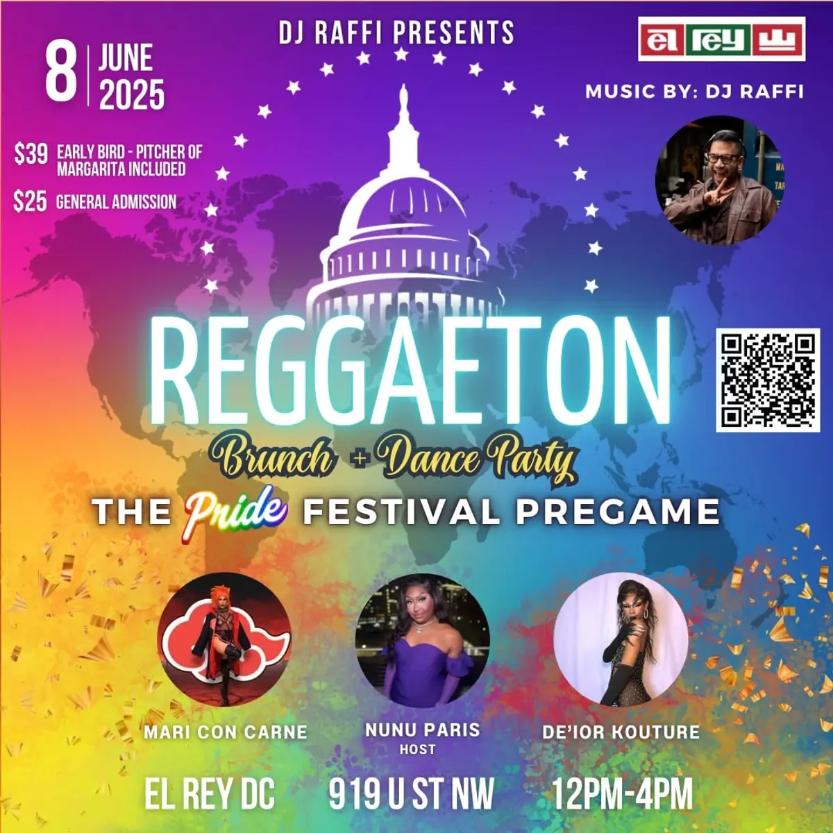 Reggaeton Brunch at El Rey The Pride Festival Pregame!
