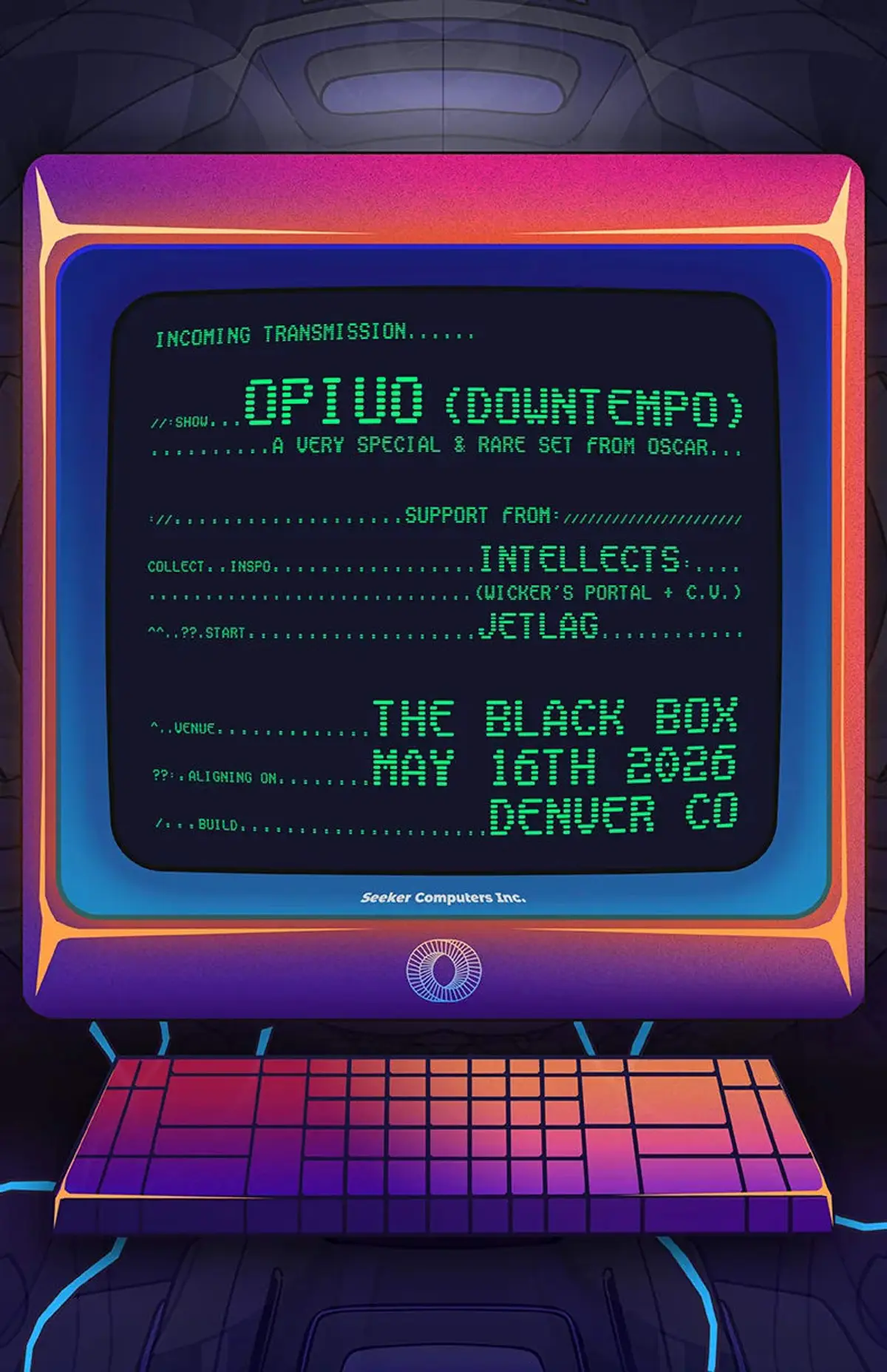 OPIUO (Downtempo) w/ Intellects (Wicker's Portal x C.V.), Jetlag