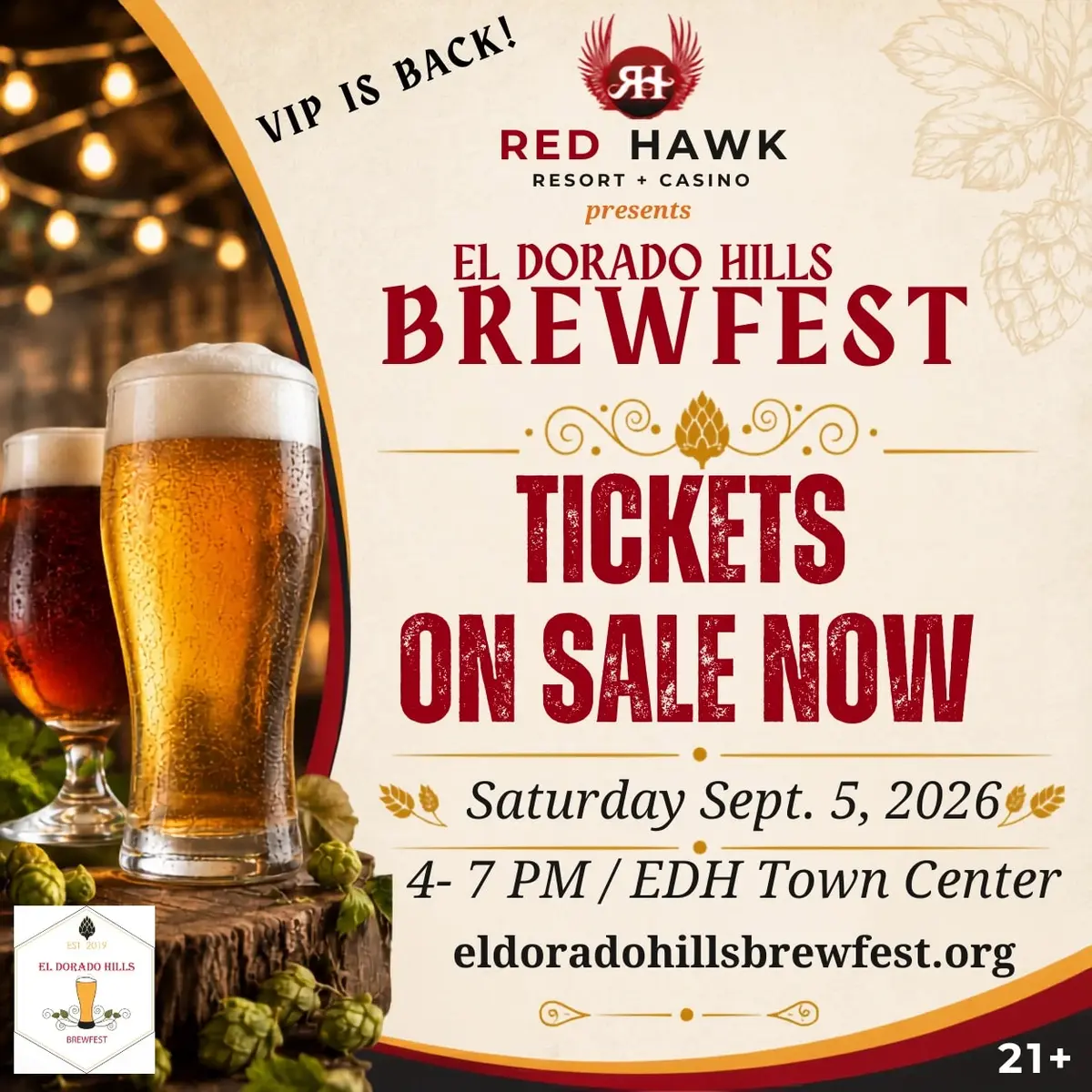 Red Hawk Resort + Casino Presents: El Dorado Hills Brewfest 2026