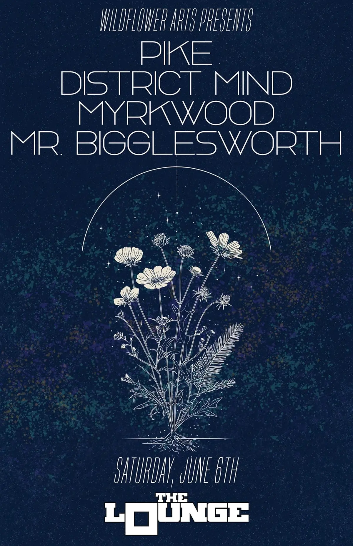 Wildflower Arts Collective - Field Notes: Pike, District Mind, Myrkwood, Mr. Bigglesworth