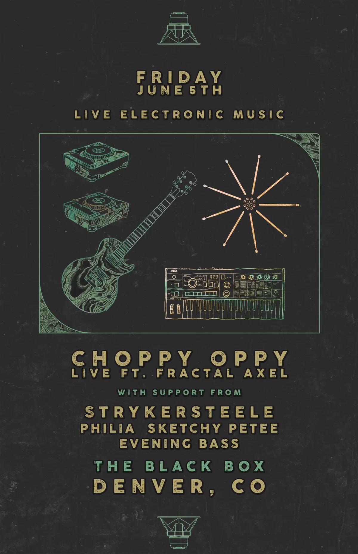 Choppy Oppy LIVE ft. Fractal Axel w/ StrykerSteele, Philia, Sketchy Pete, Evening Bass