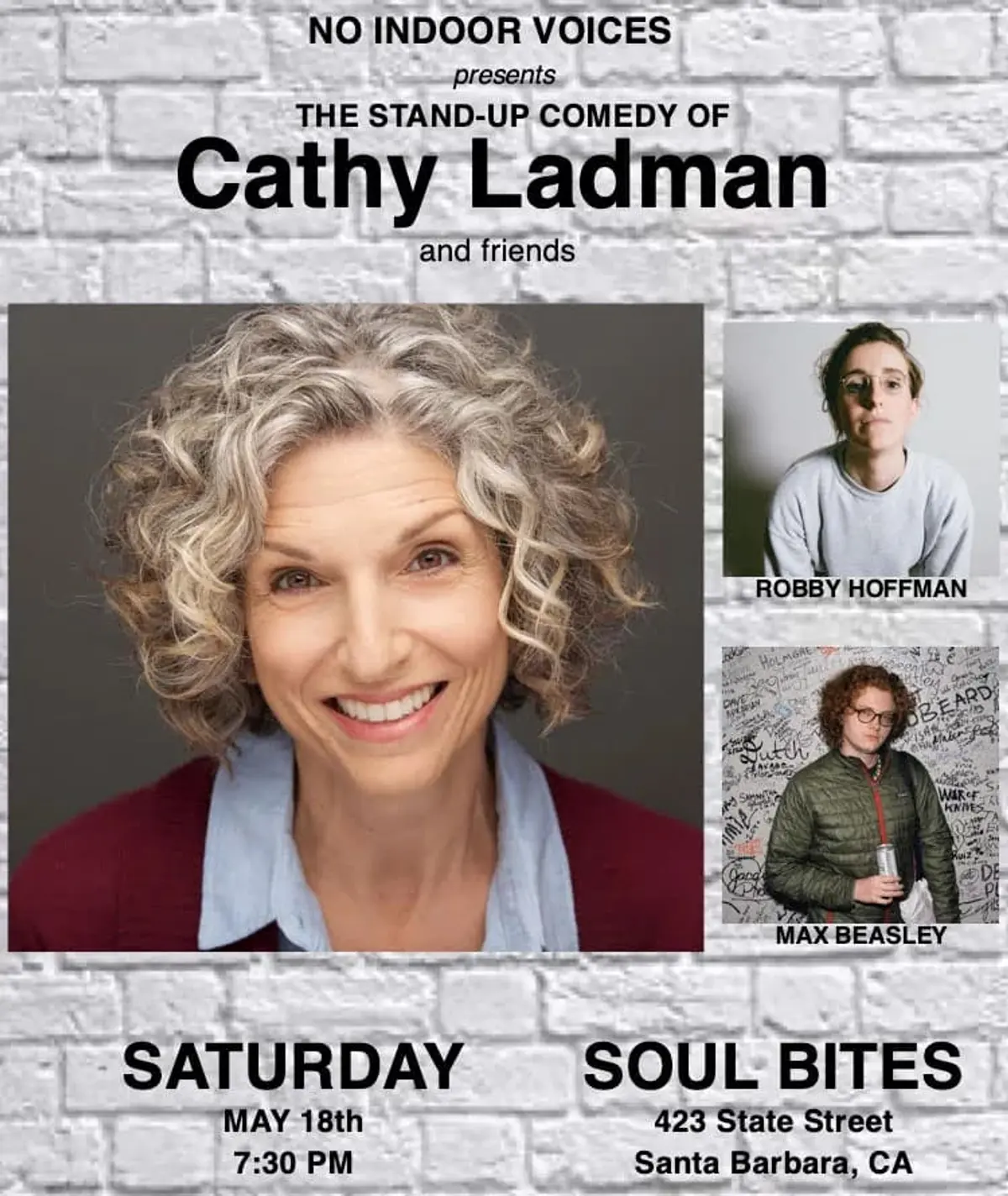 No Indoor Voices Presents - Cathy Ladman & Friends