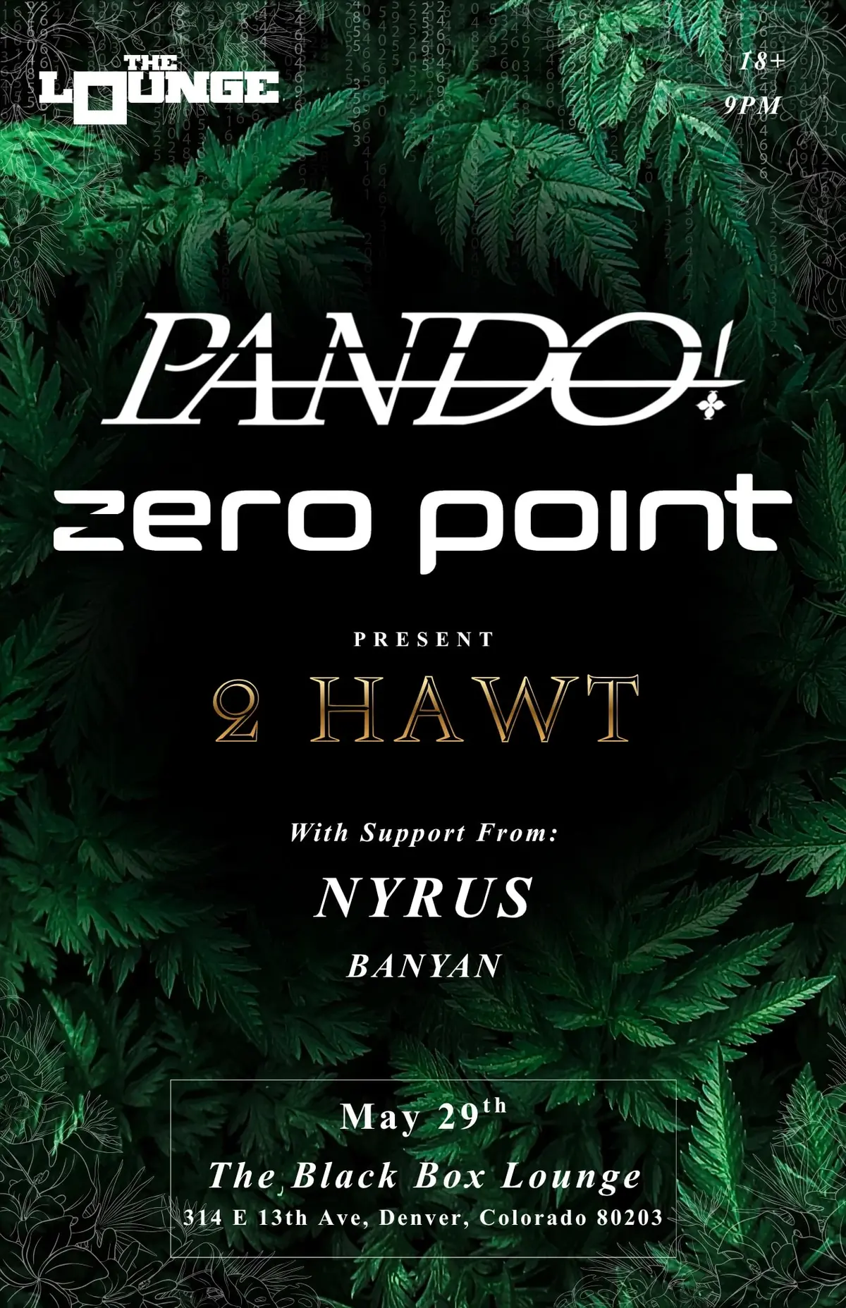PANDO! & zero point present: 2 HAWT w/ Nyrus, Banyan