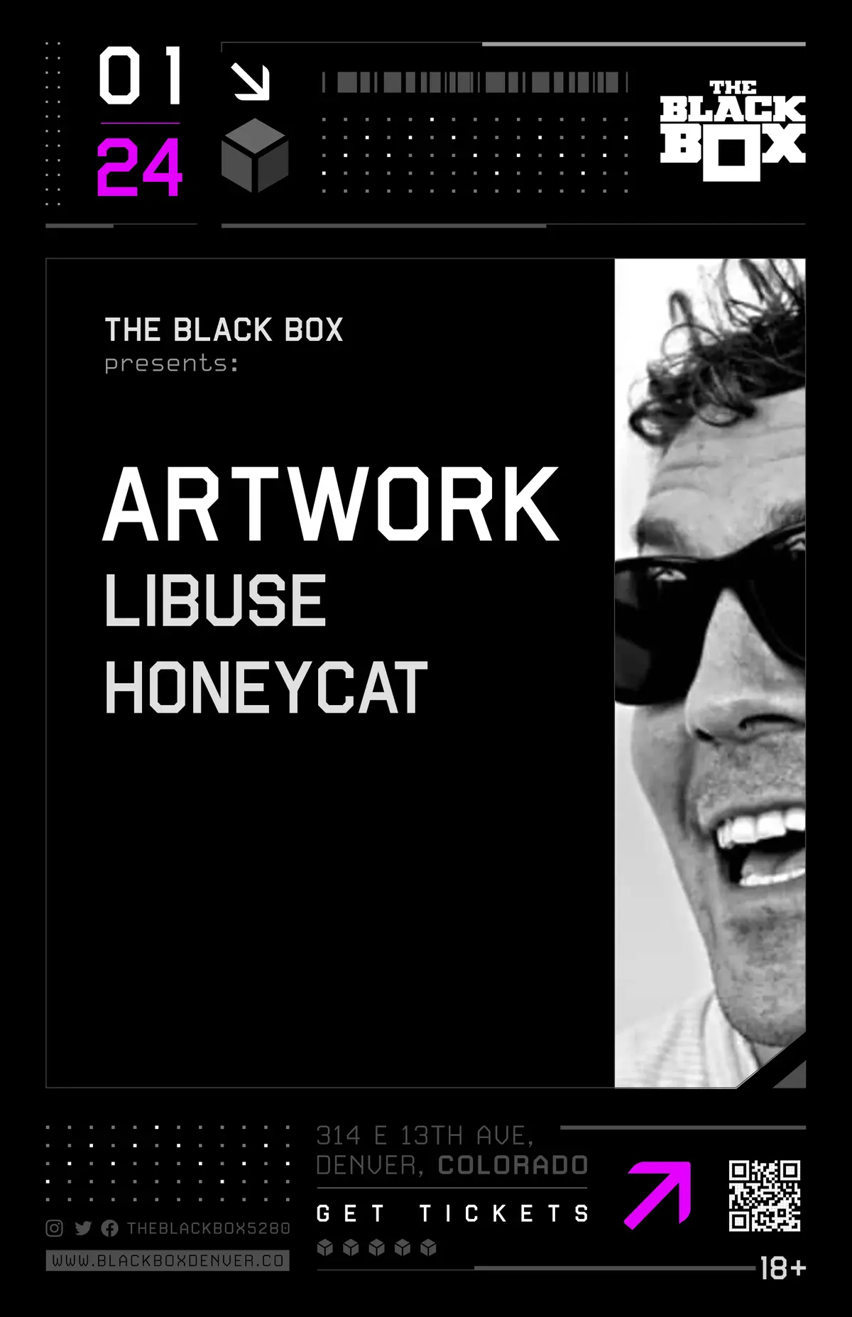 The Black Box presents: Artwork w/ Libuše, Honeycat