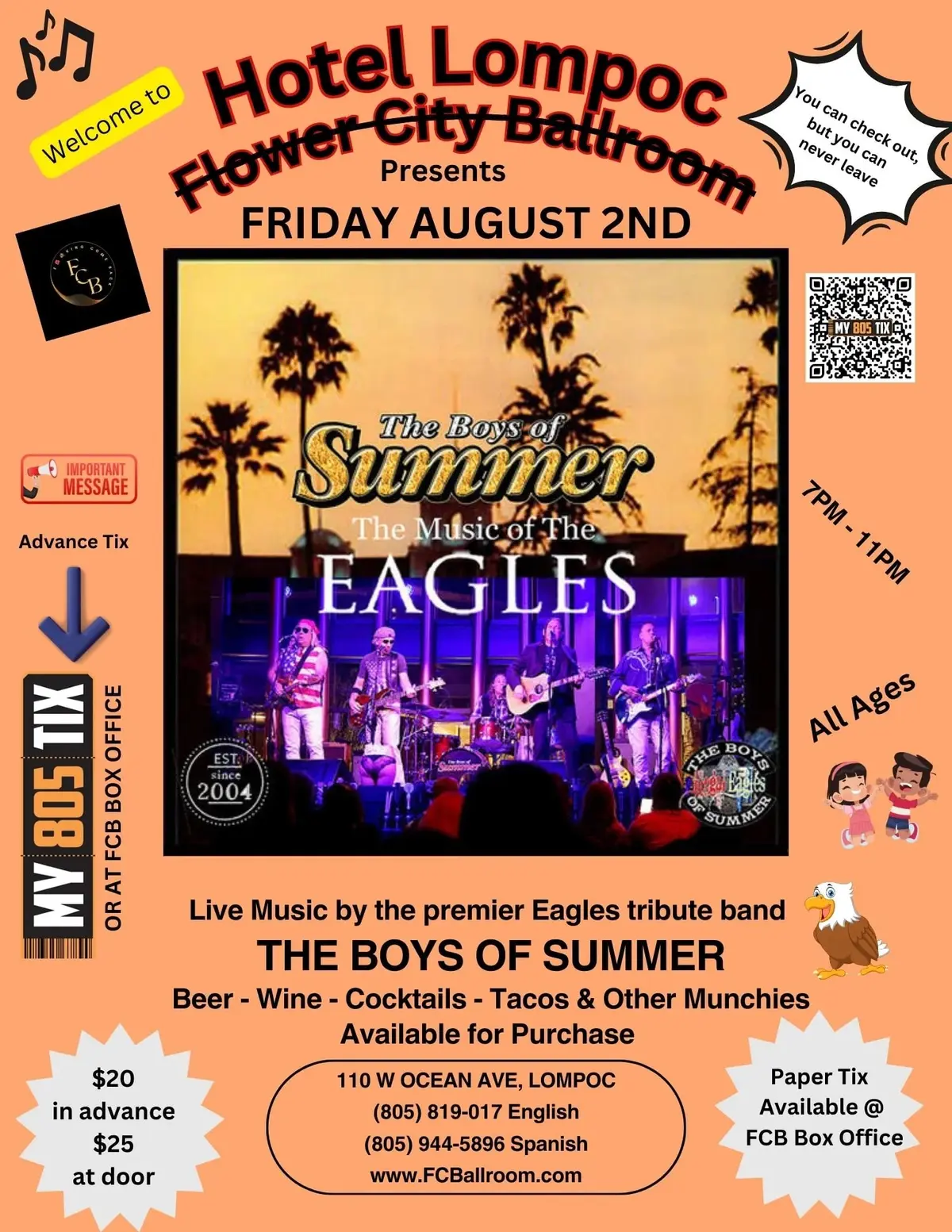 BOYS OF SUMMER - EAGLES TRIBUTE