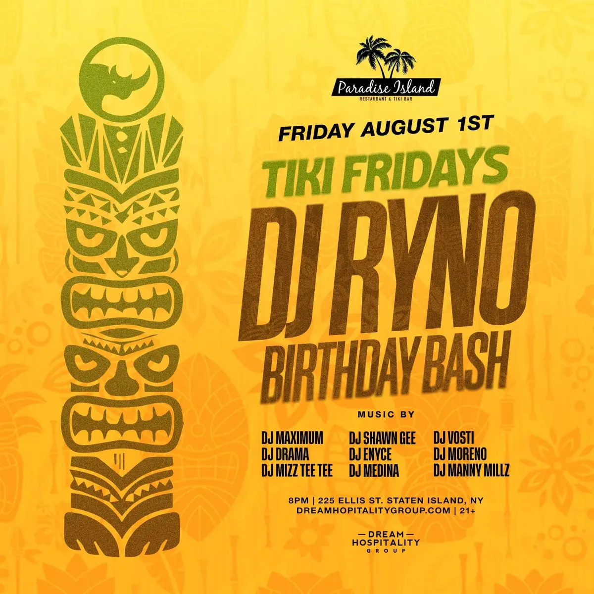 TIKI FRIDAYS @ PARADISE ISLAND