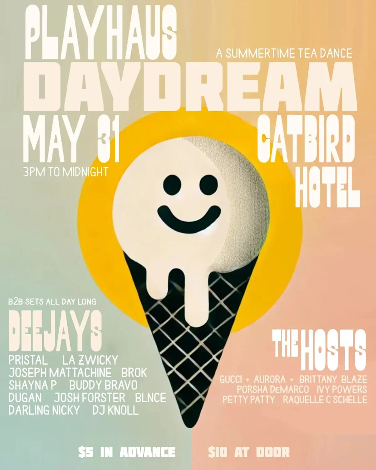 PlayHaus - DayDream: A Summer Tea Dance at Catbird Hotel Rooftop