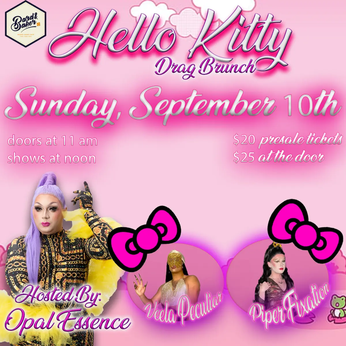 Hello Kitty Drag Brunch at Bard and Baker