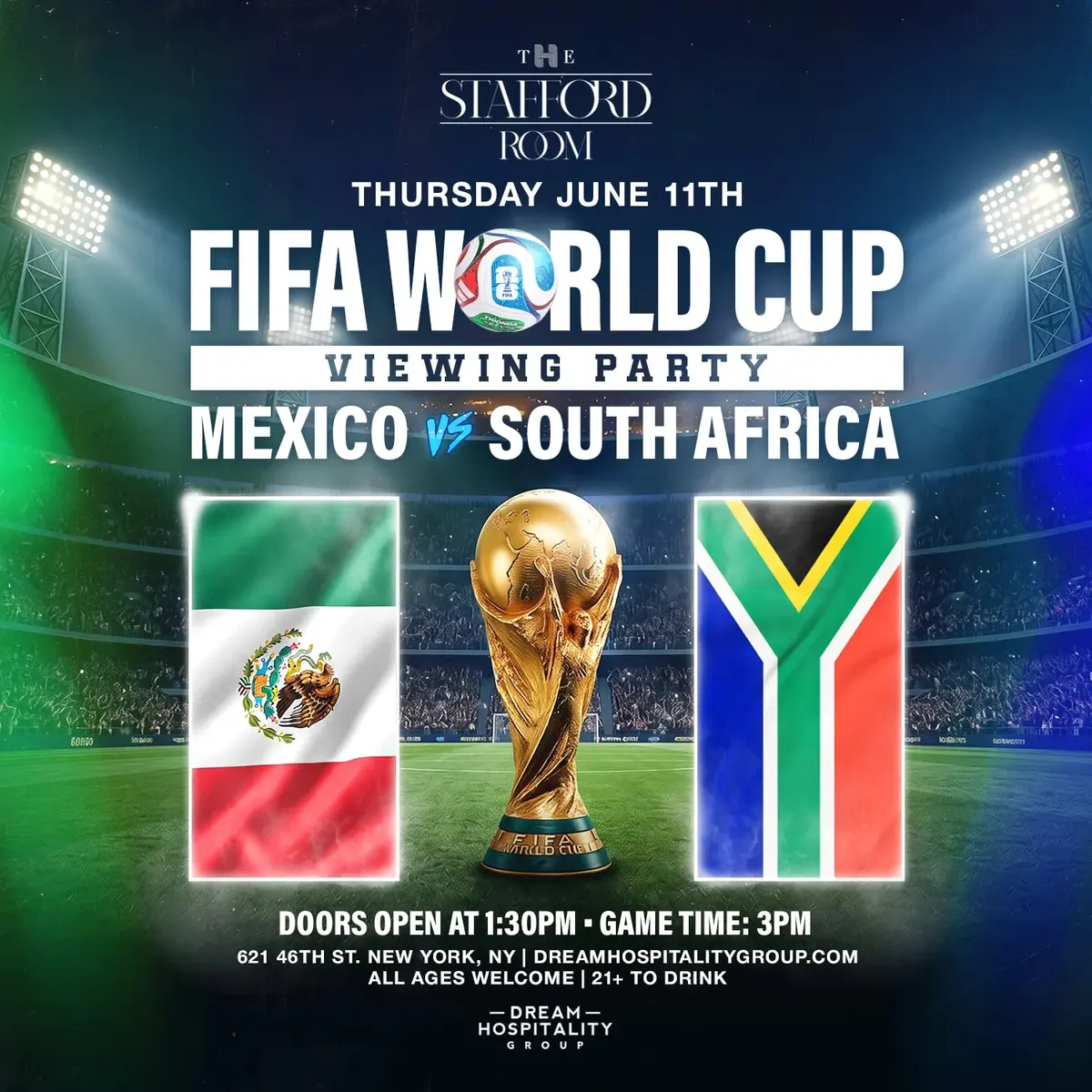 FIFA World Cup Viewing Party @ Stafford Room