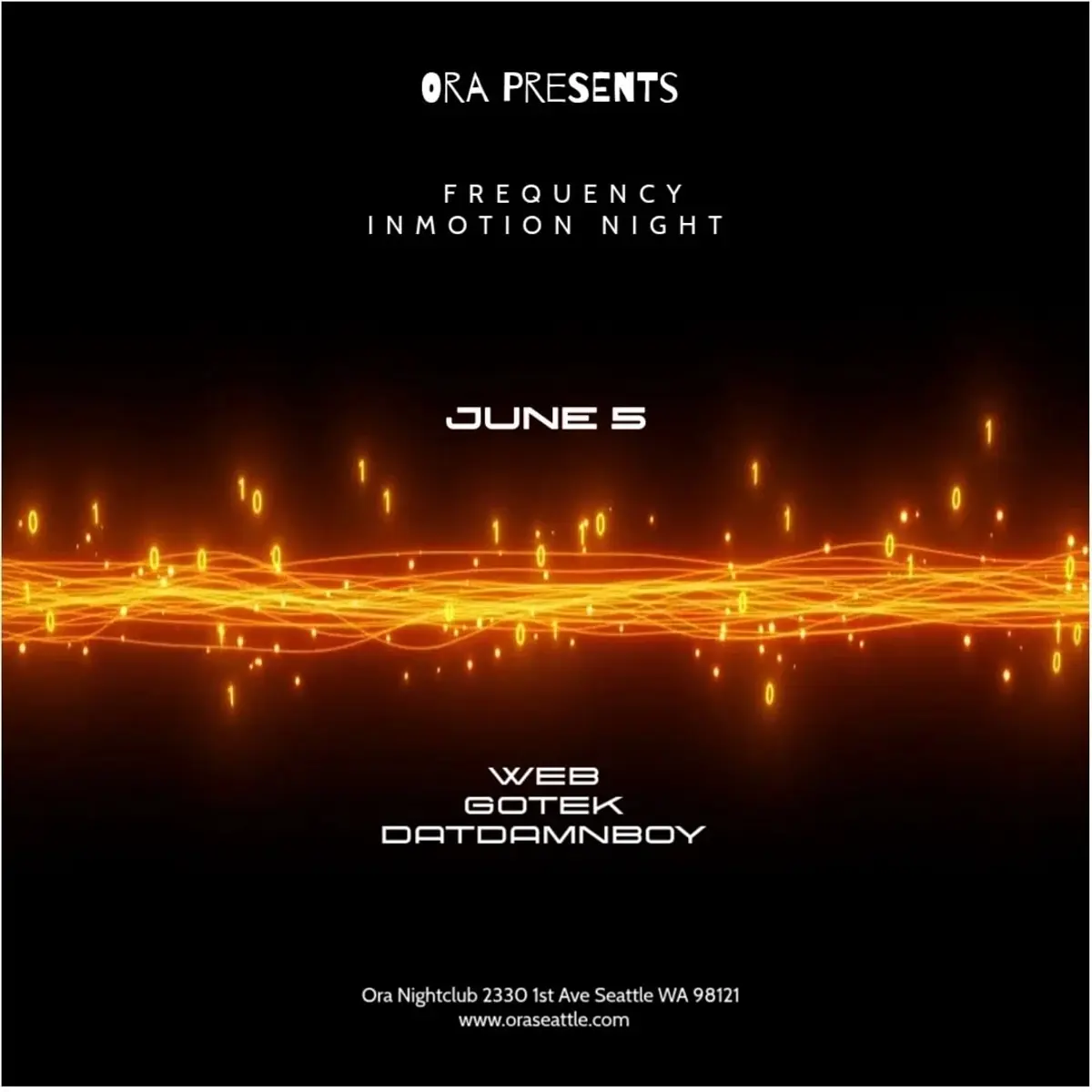 INMOTION- Frequency Fridays at Ora (21+)