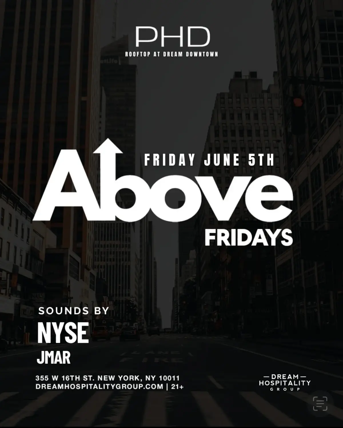 Above Fridays @ PhD Rooftop
