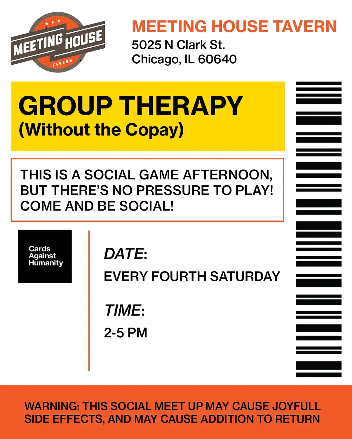 GROUP THERAPY (WITHOUT THE COPAY)