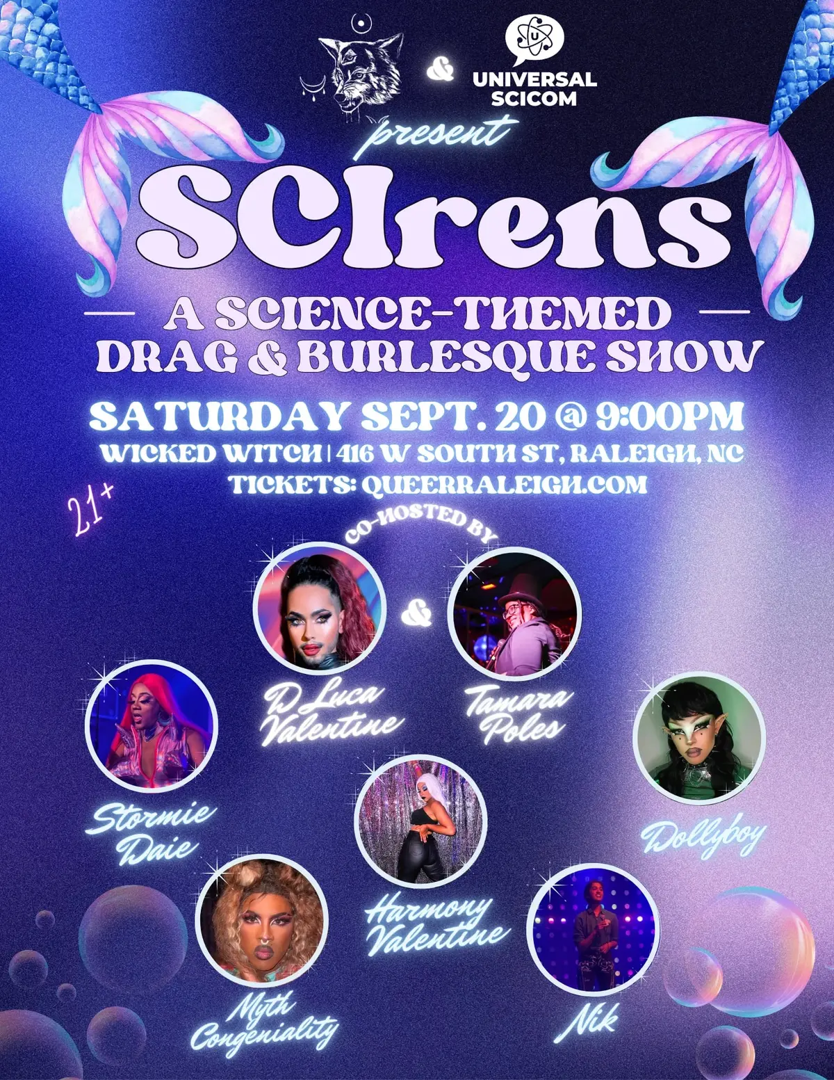 SCIrens: Science-themed Drag and Burlesque Show