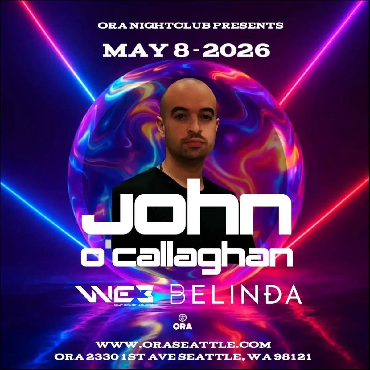 John O'Callaghan at Ora (21+)