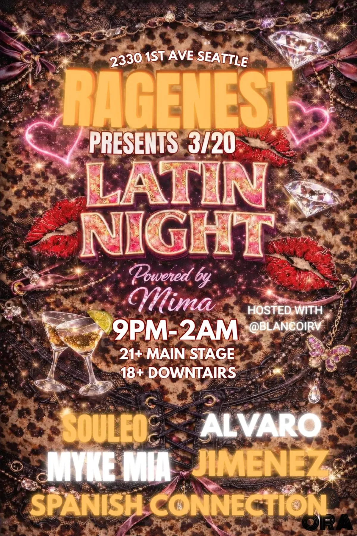 Latin Night at Ora ( 18+ & 21+)