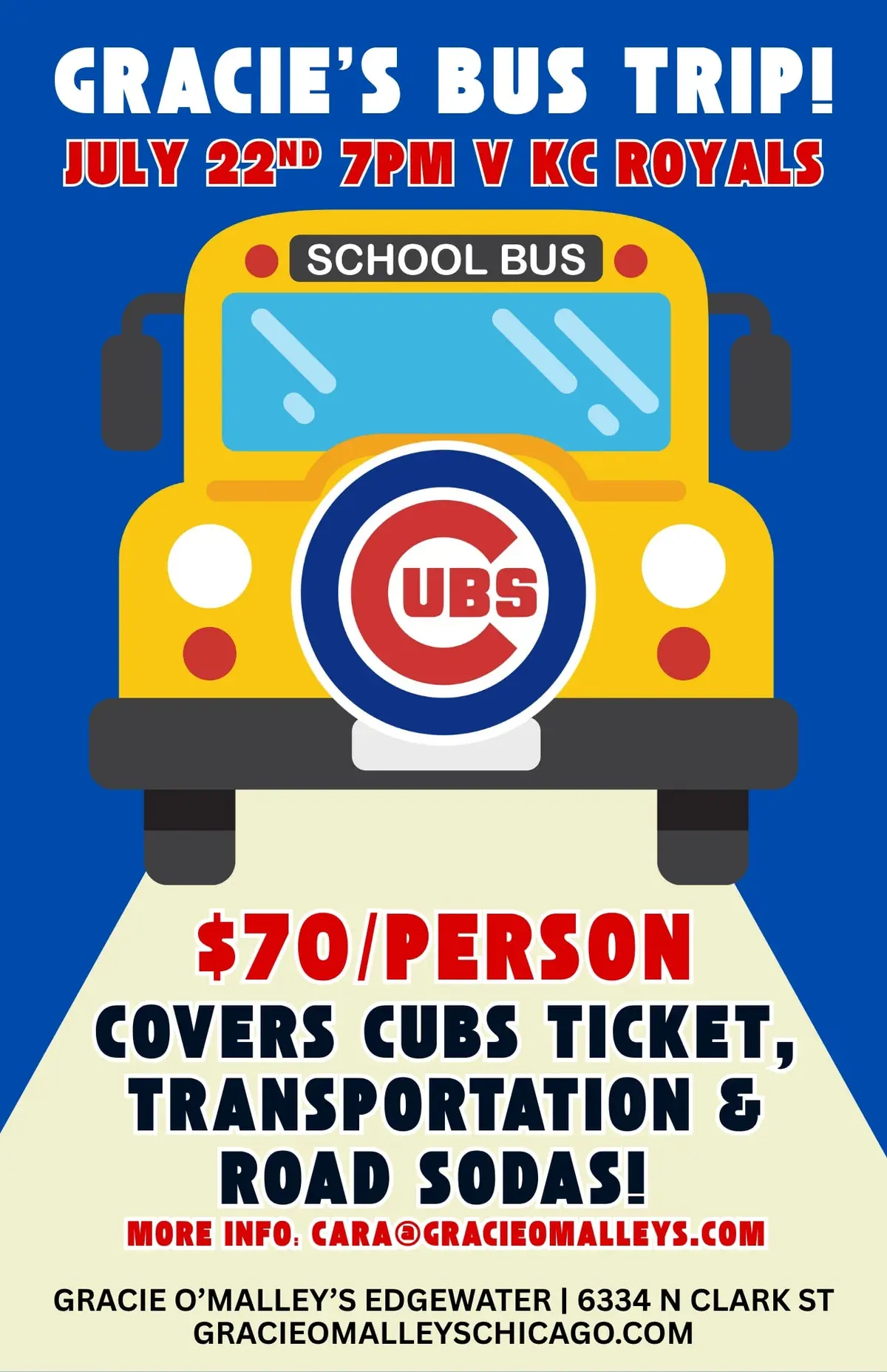 Gracie's Bus Trip to Wrigley Field