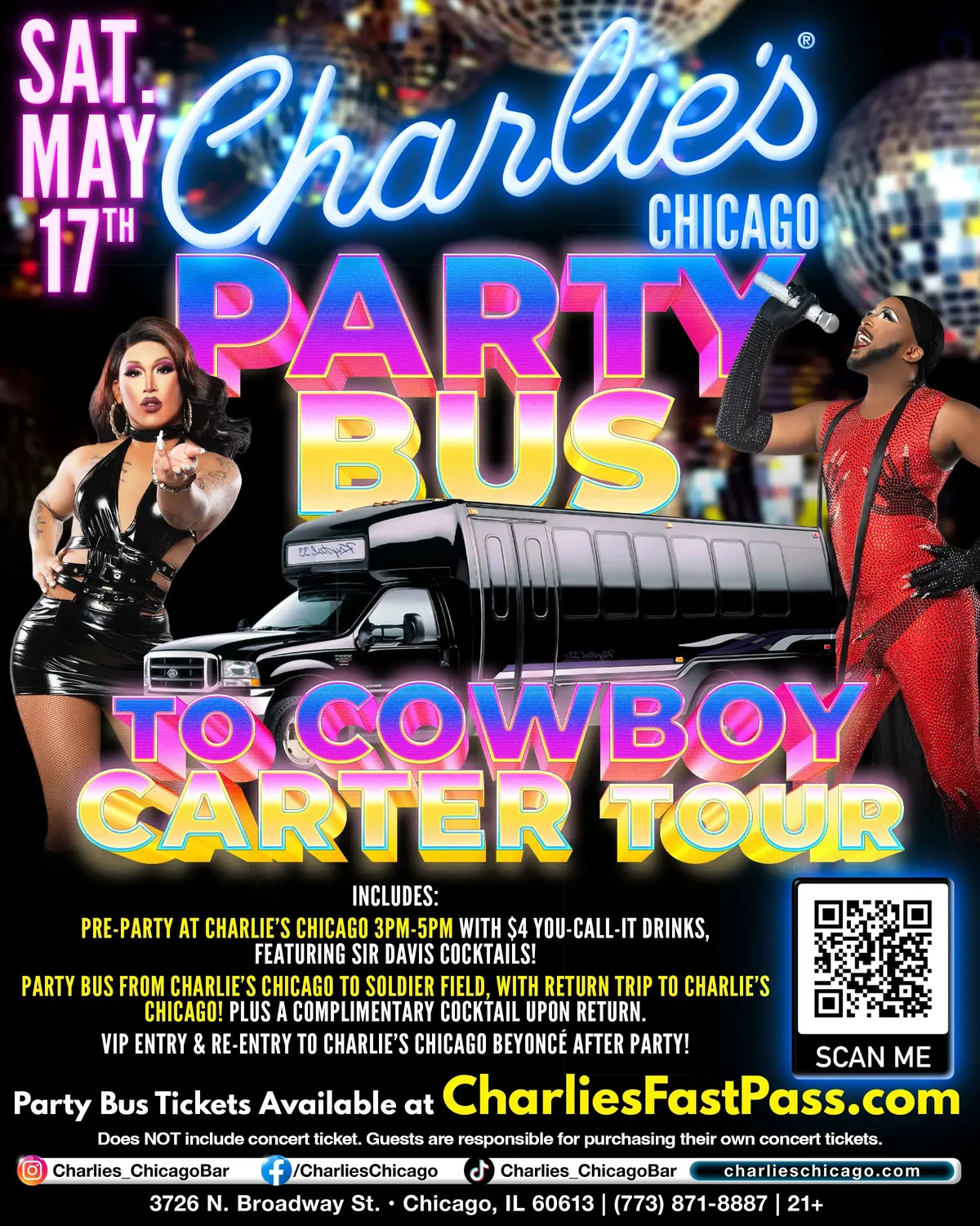 Charlie's Chicago Party Bus to Beyoncé's Cowboy Carter Tour