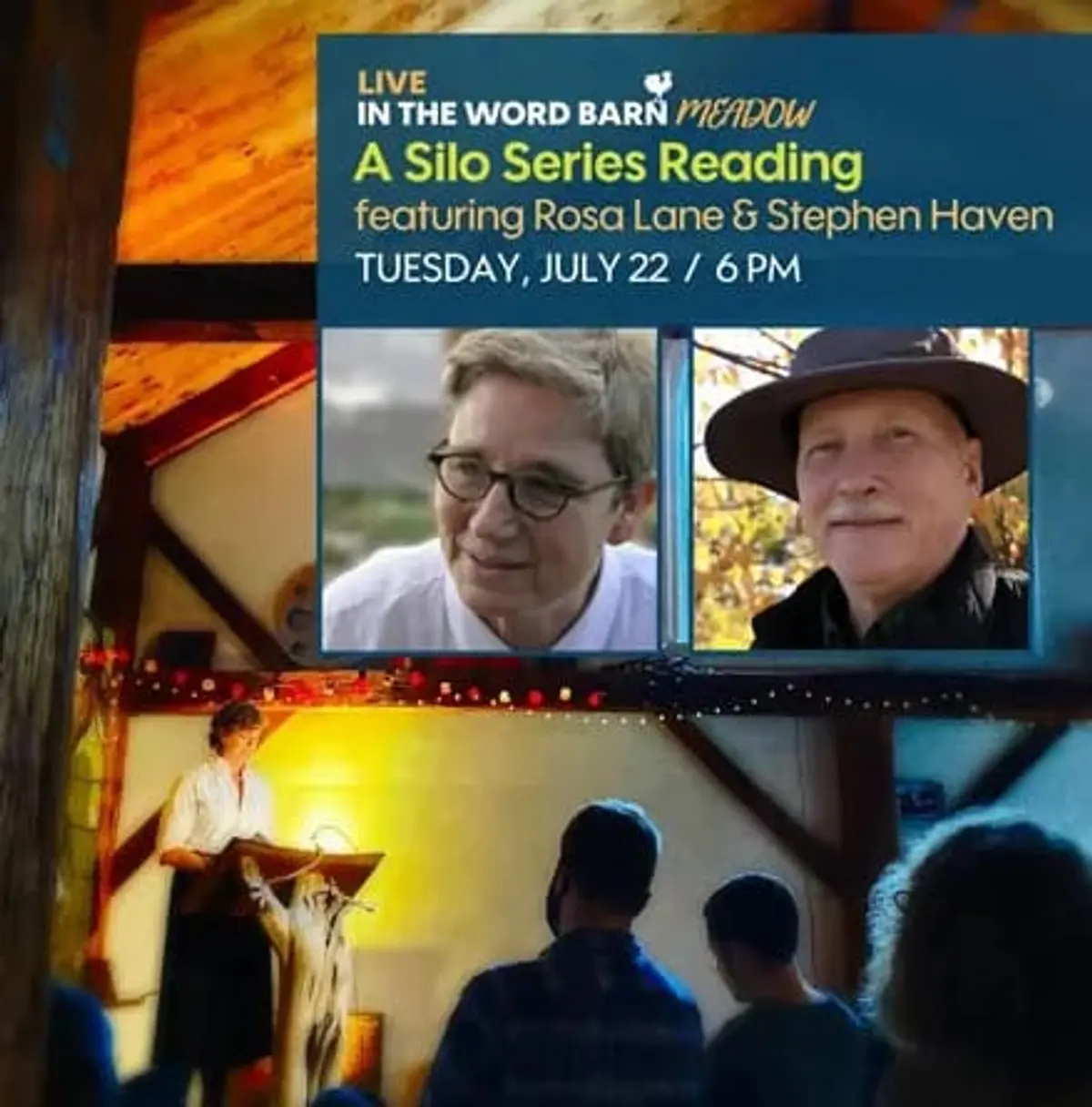 Silo Series Poetry Reading with Rosa Lane and Stephen Haven