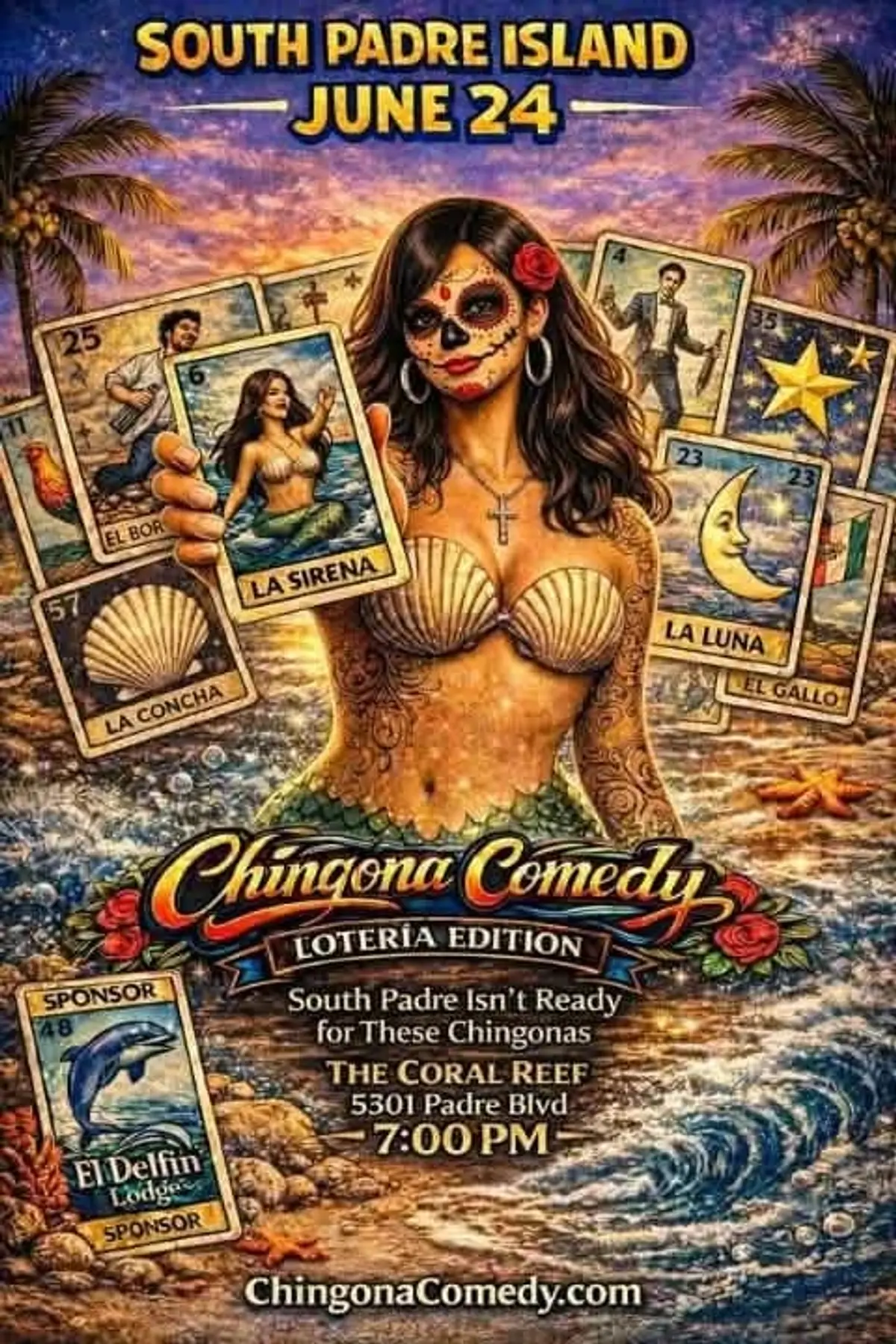 Chingona Loteria: South Padre Island