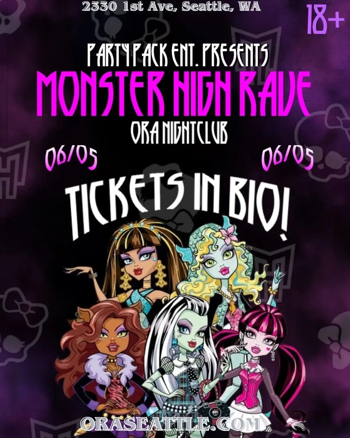 Frequency Fridays - Monster High Rave at Ora (18+)