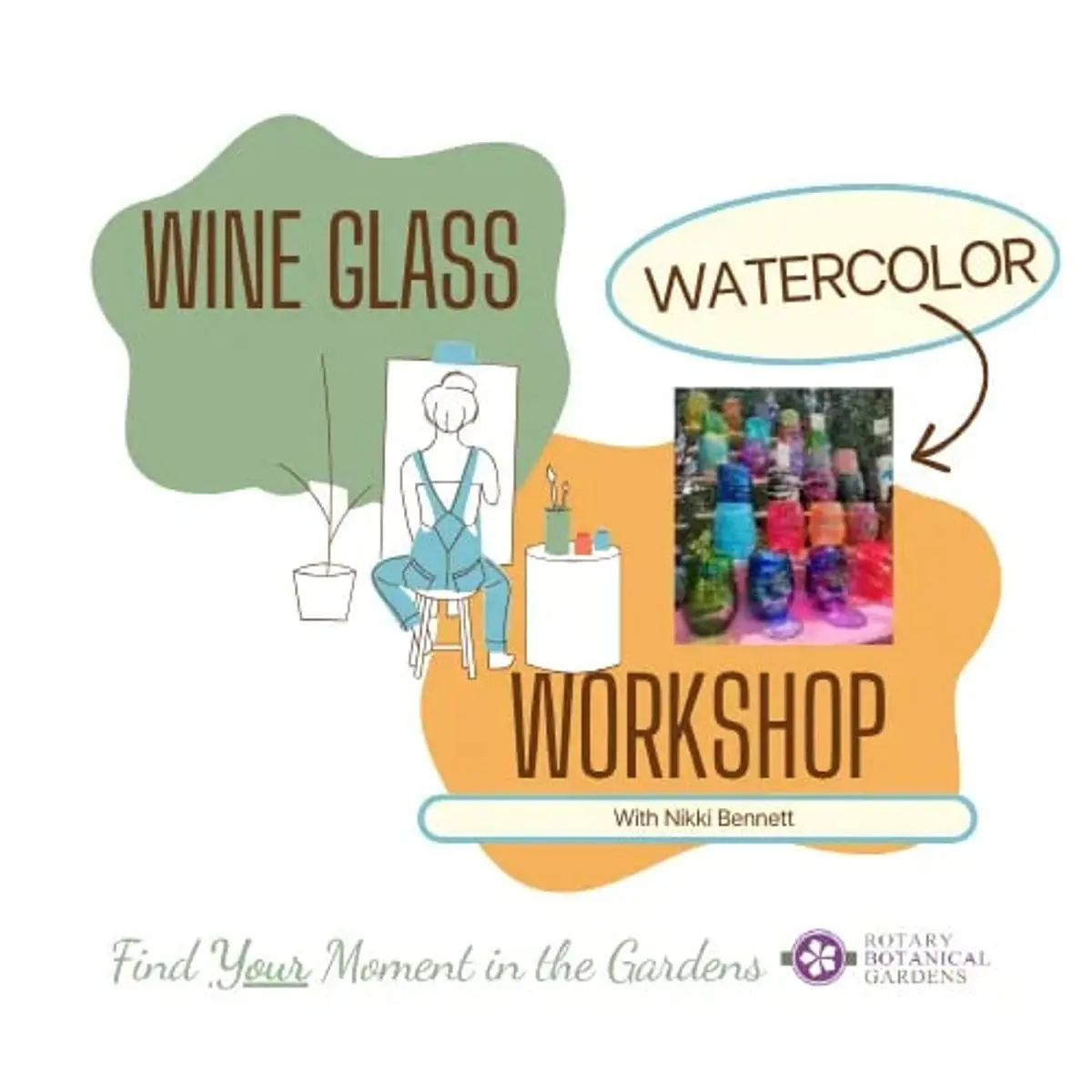 Sold Out: Watercolor Wine Glass Art Workshop